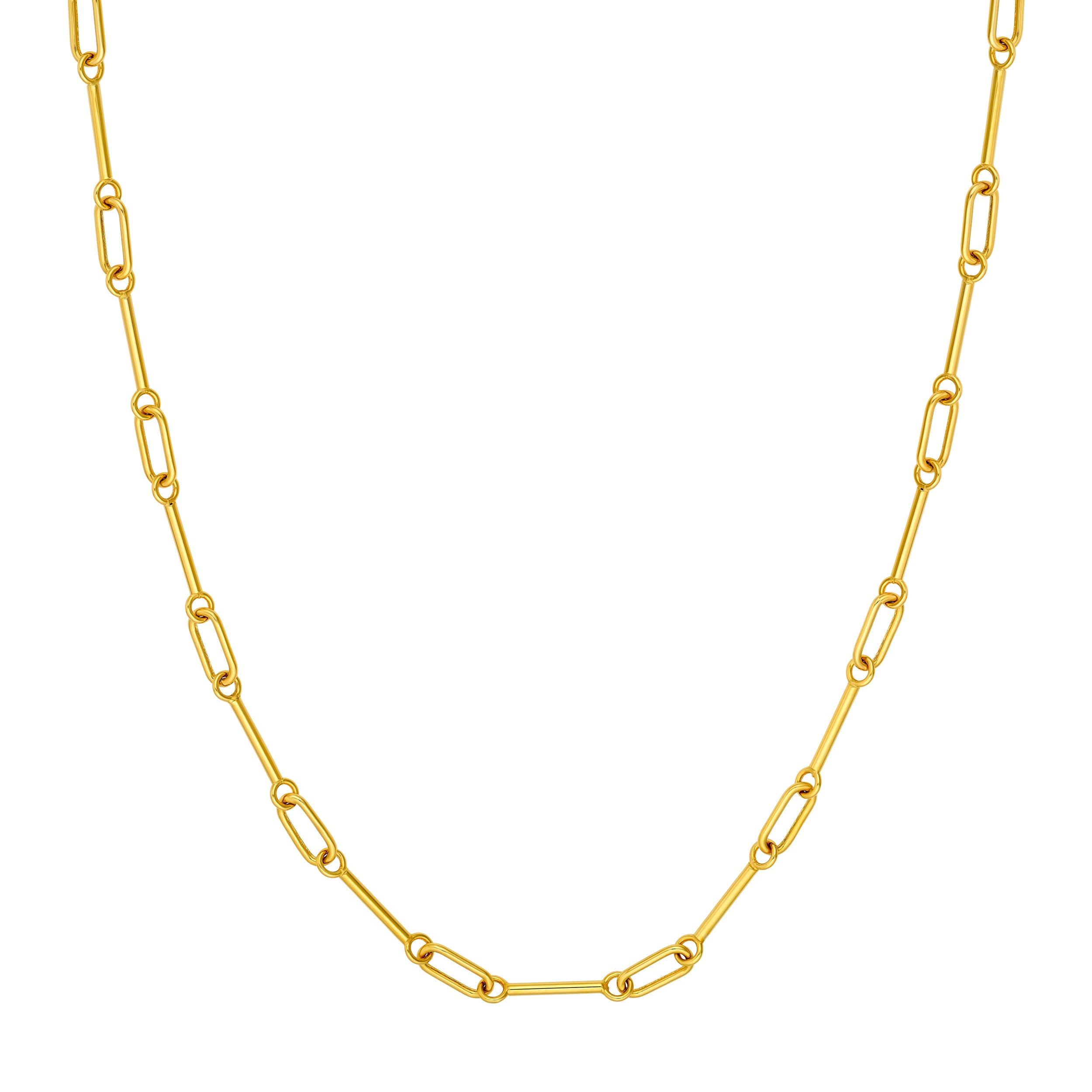 14K Yellow Gold Barbell Necklace Birmingham Jewelry Necklace Birmingham Jewelry 
