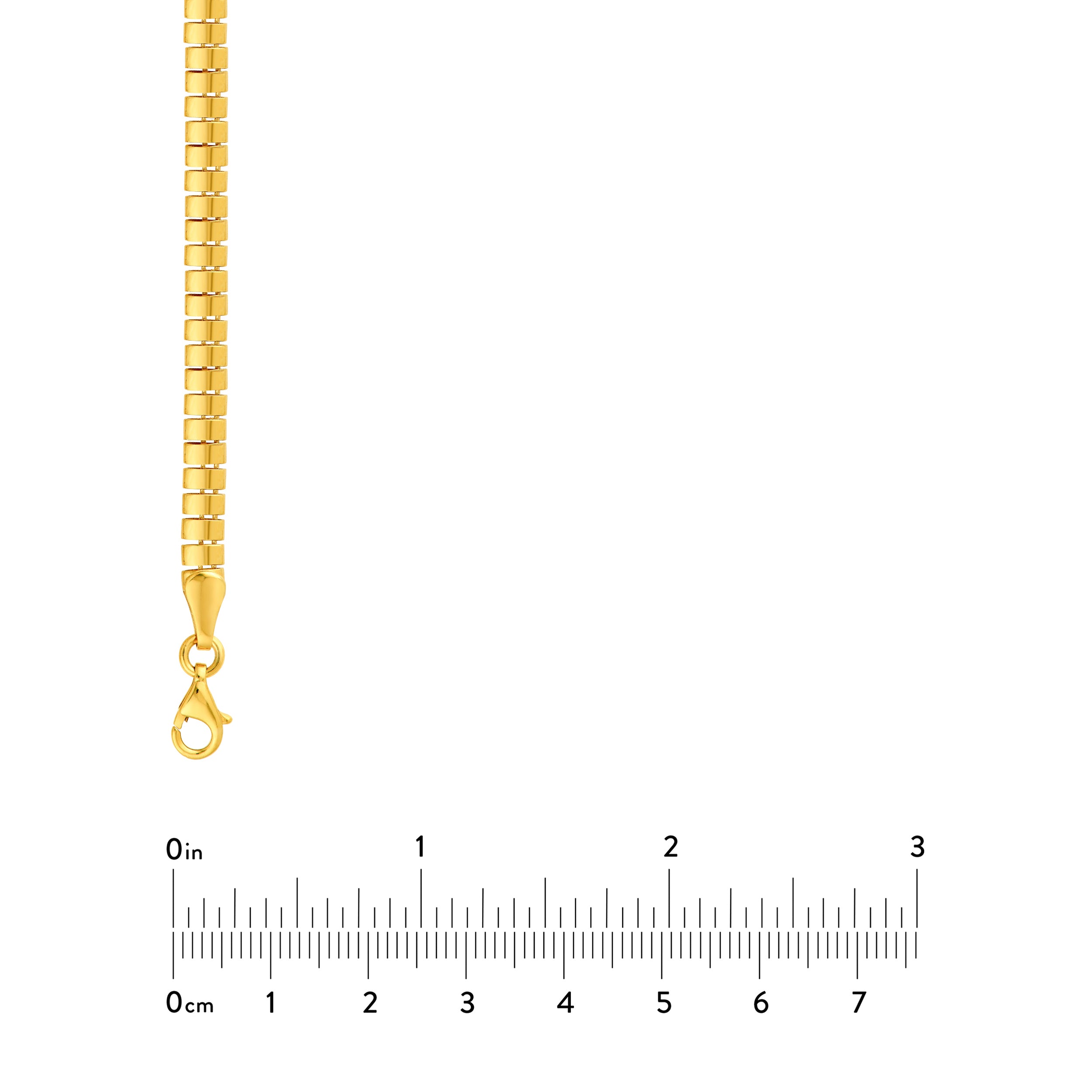 14K Yellow Gold 4.15mm Rectangular Link Chain