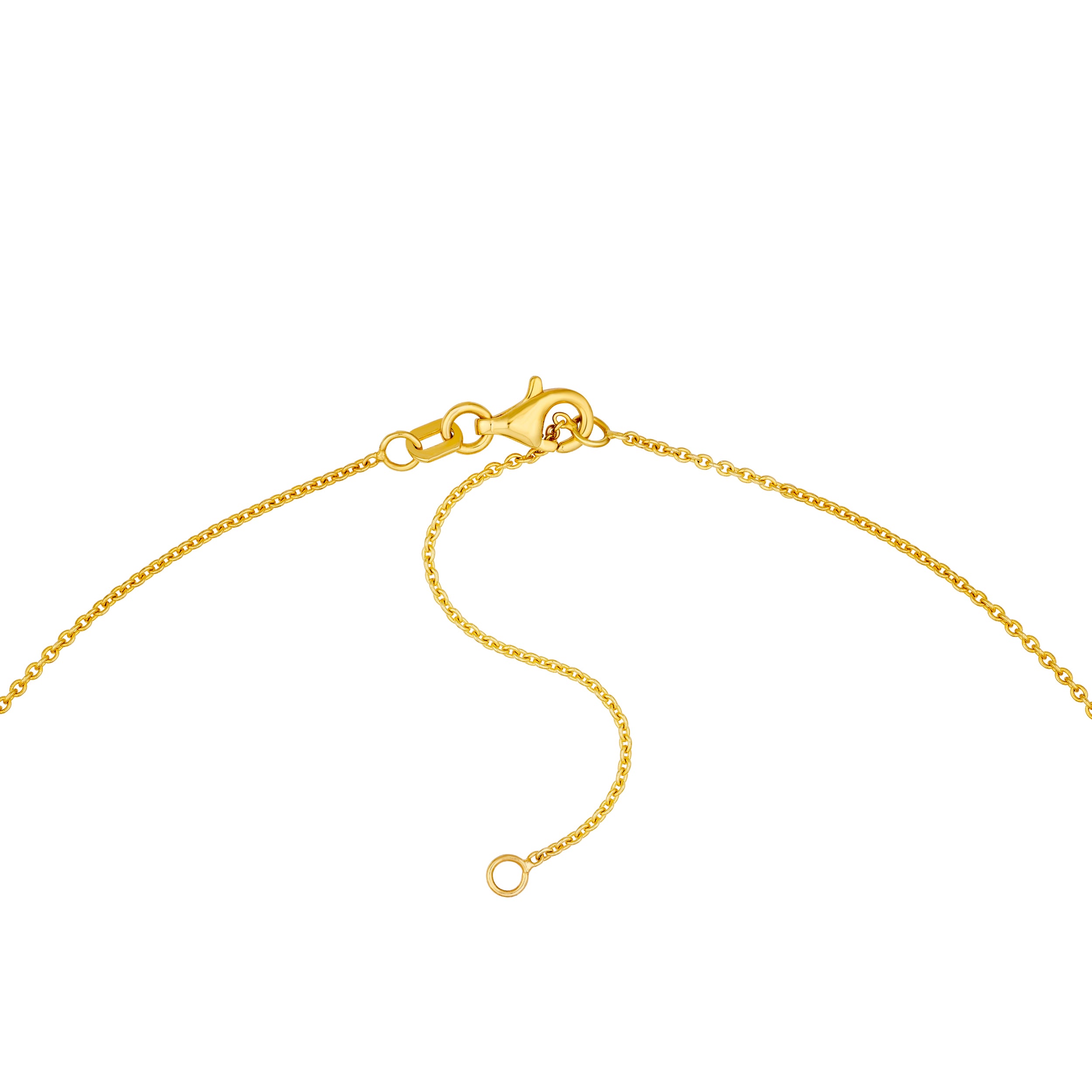 14K Yellow Gold Heart and Bead Station Necklace Birmingham Jewelry Necklace Birmingham Jewelry 