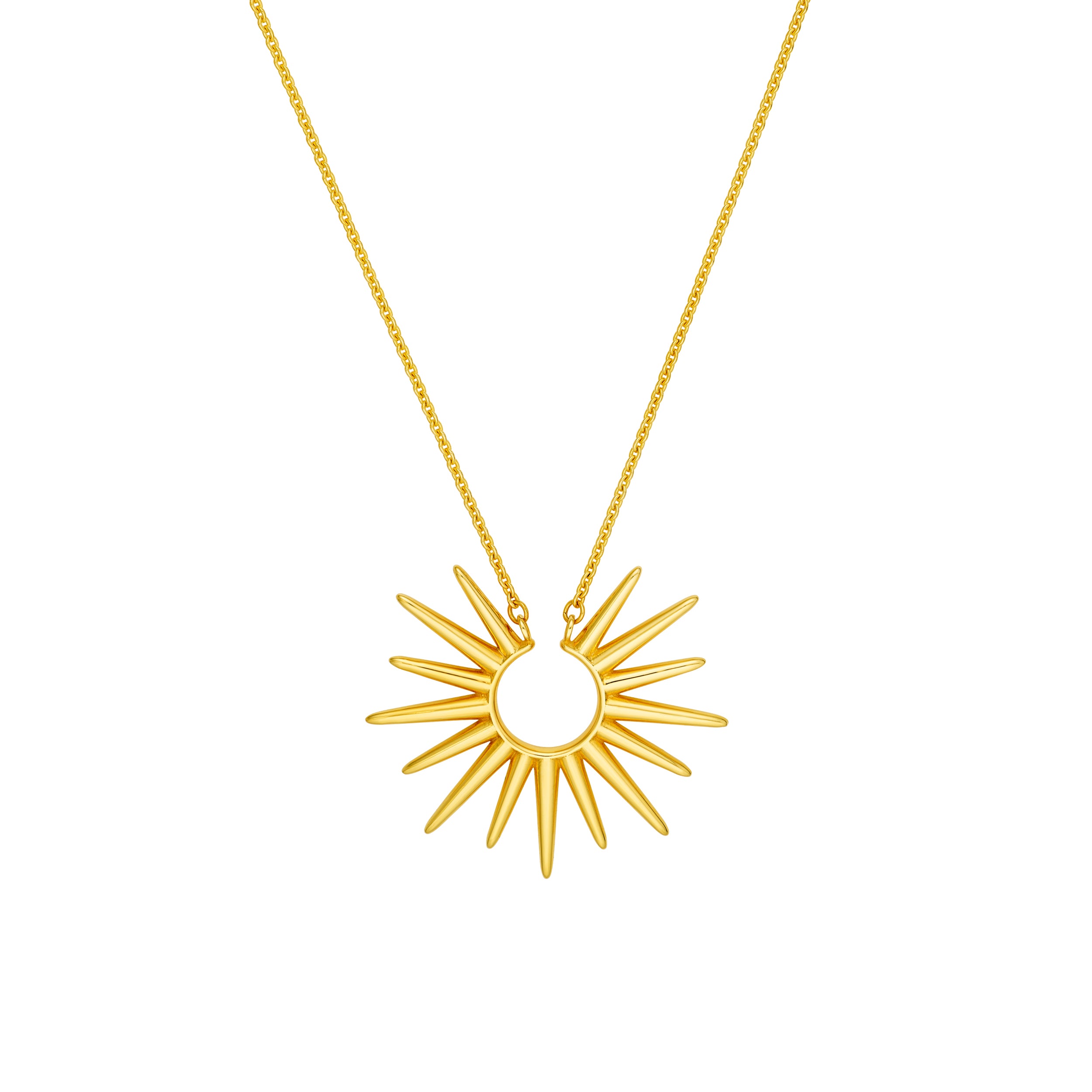 14K Yellow Gold Sunburst Necklace Birmingham Jewelry Necklace Birmingham Jewelry 