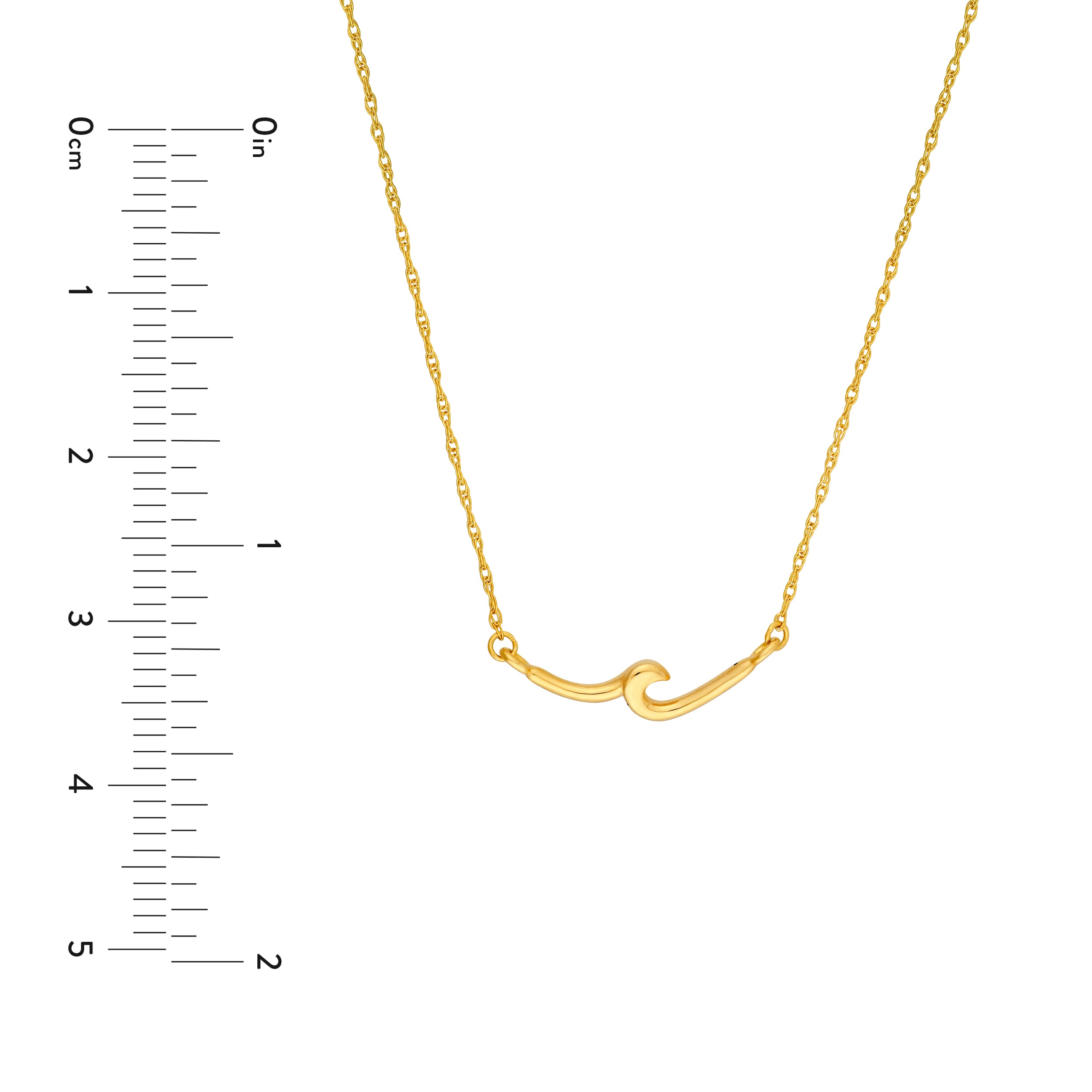 14K Yellow Gold So You Ocean Wave Necklace Birmingham Jewelry Necklace Birmingham Jewelry 