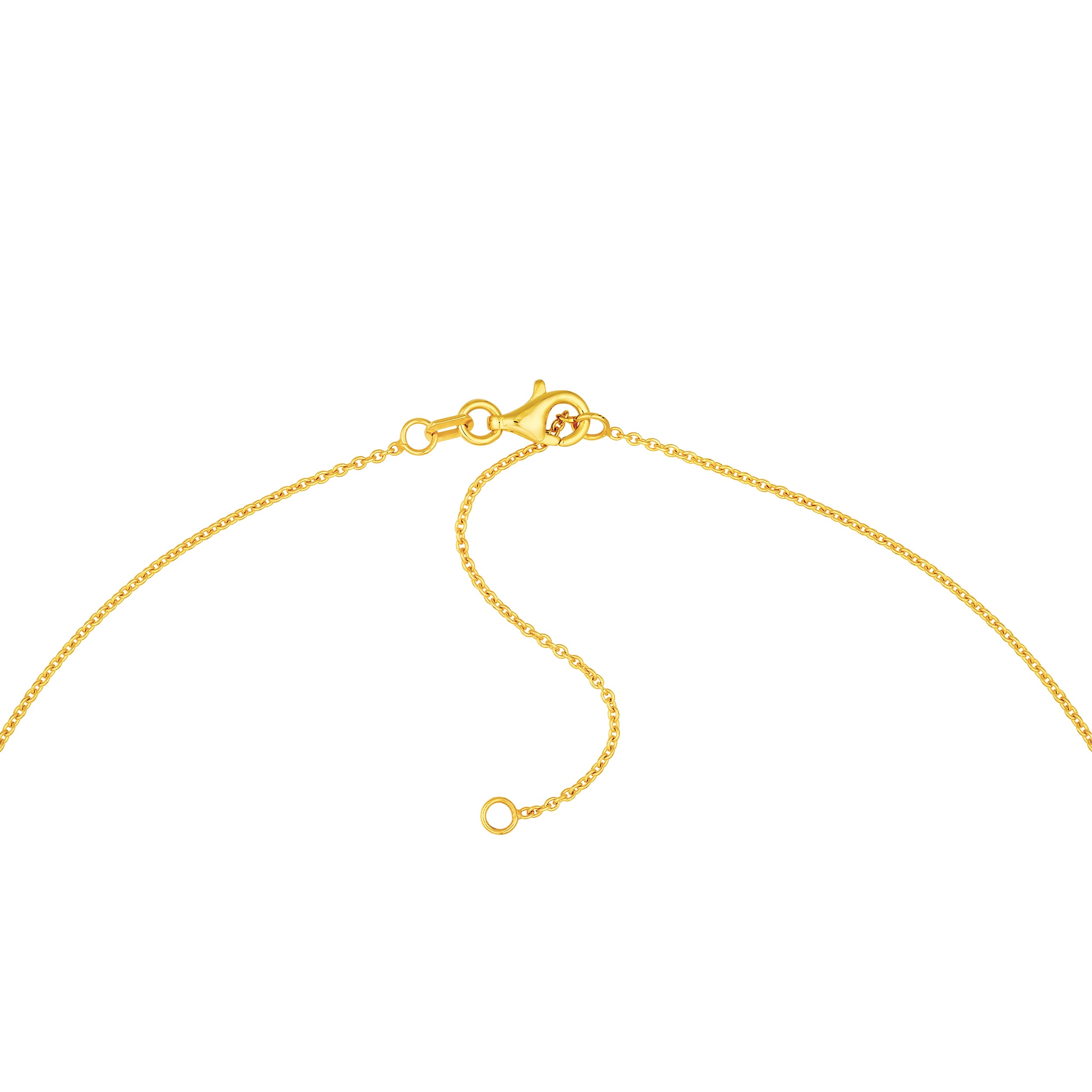 14K Yellow Gold Square and Round Bead Station Necklace Birmingham Jewelry Necklace Birmingham Jewelry 