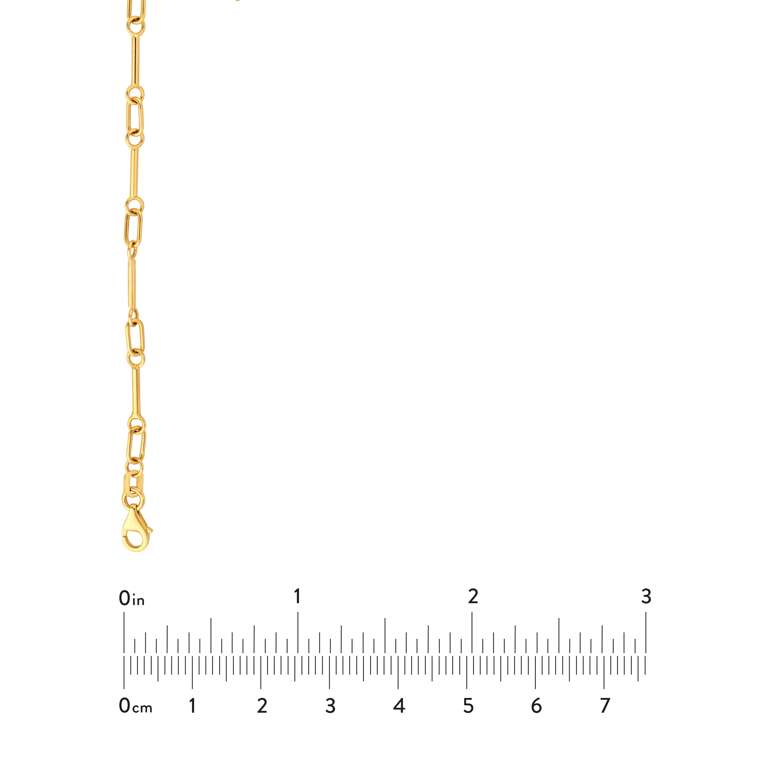 14K Yellow Gold Bar and Oval Link Chain Birmingham Jewelry Gold Chain Birmingham Jewelry 