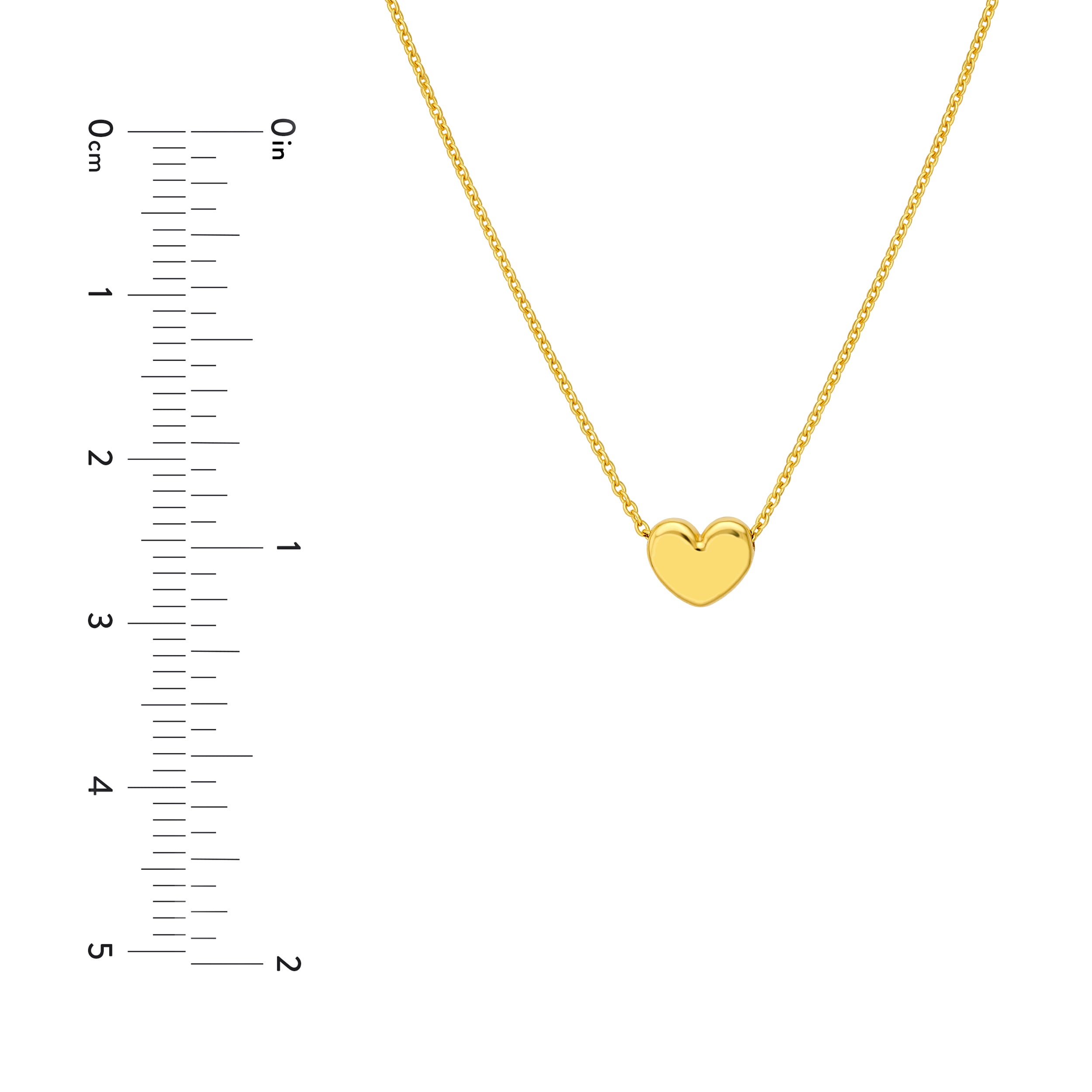 14K Yellow Gold Heart Necklace Birmingham Jewelry Necklace Birmingham Jewelry 