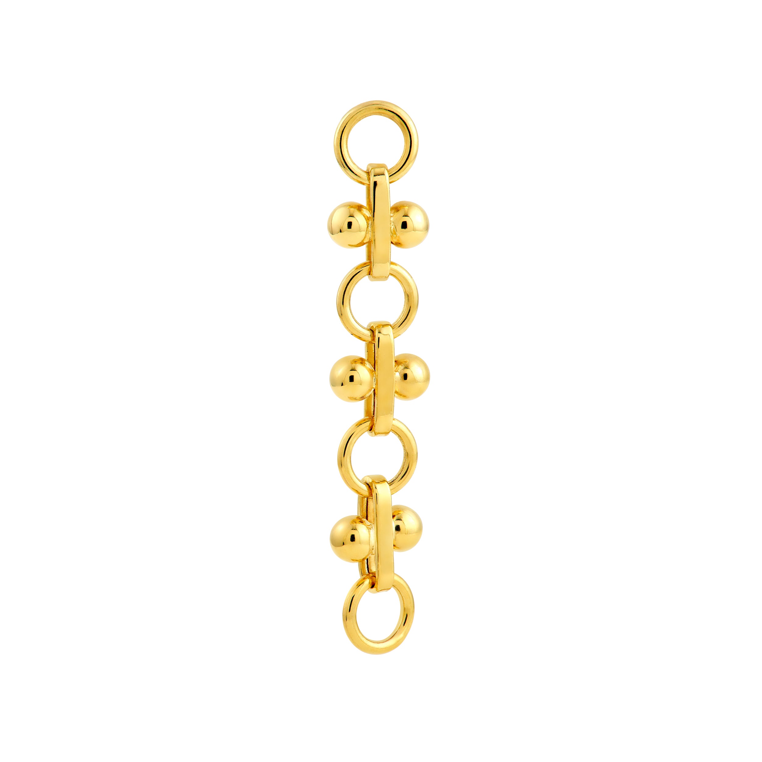 14K Yellow Gold Bead & Bar Drop Earrings Birmingham Jewelry Earrings Birmingham Jewelry 