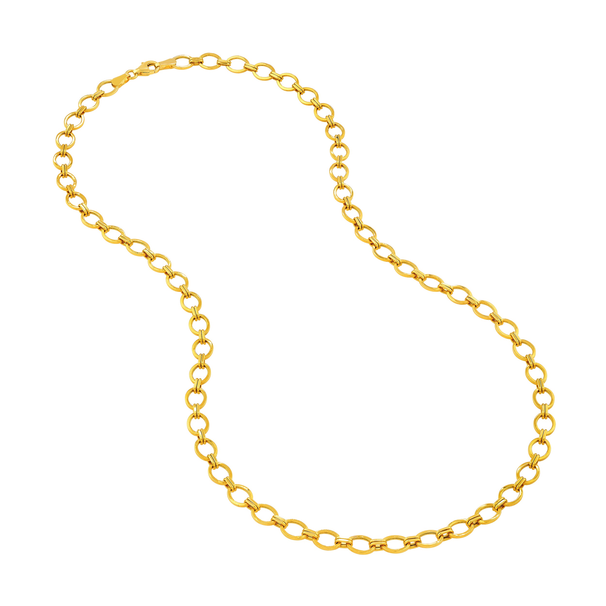 14K Yellow Gold Oval Link 1+1 Chain Birmingham Jewelry Chain Birmingham Jewelry 