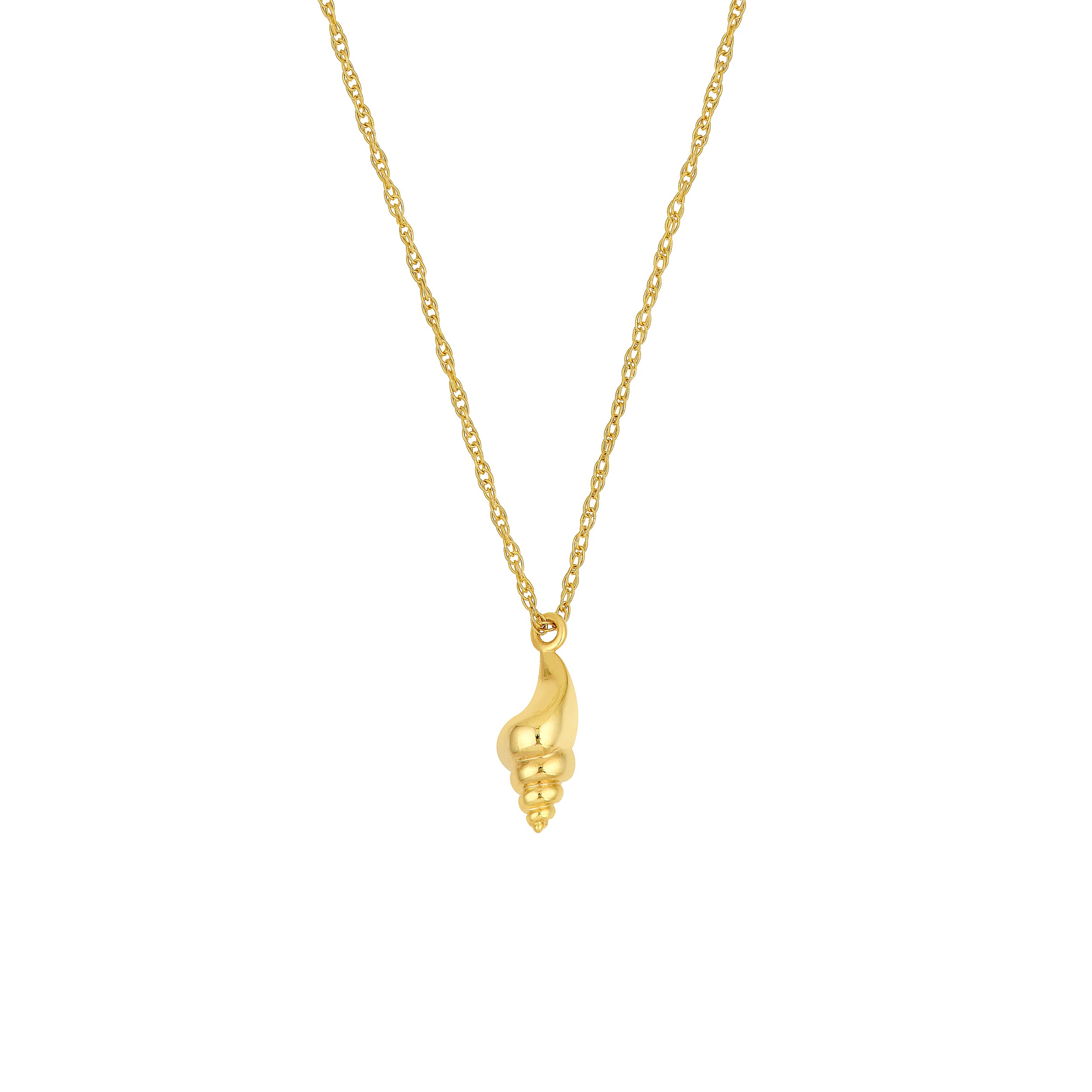 14K Yellow Gold So You Conch Shell Pendant Necklace Birmingham Jewelry Necklace Birmingham Jewelry 