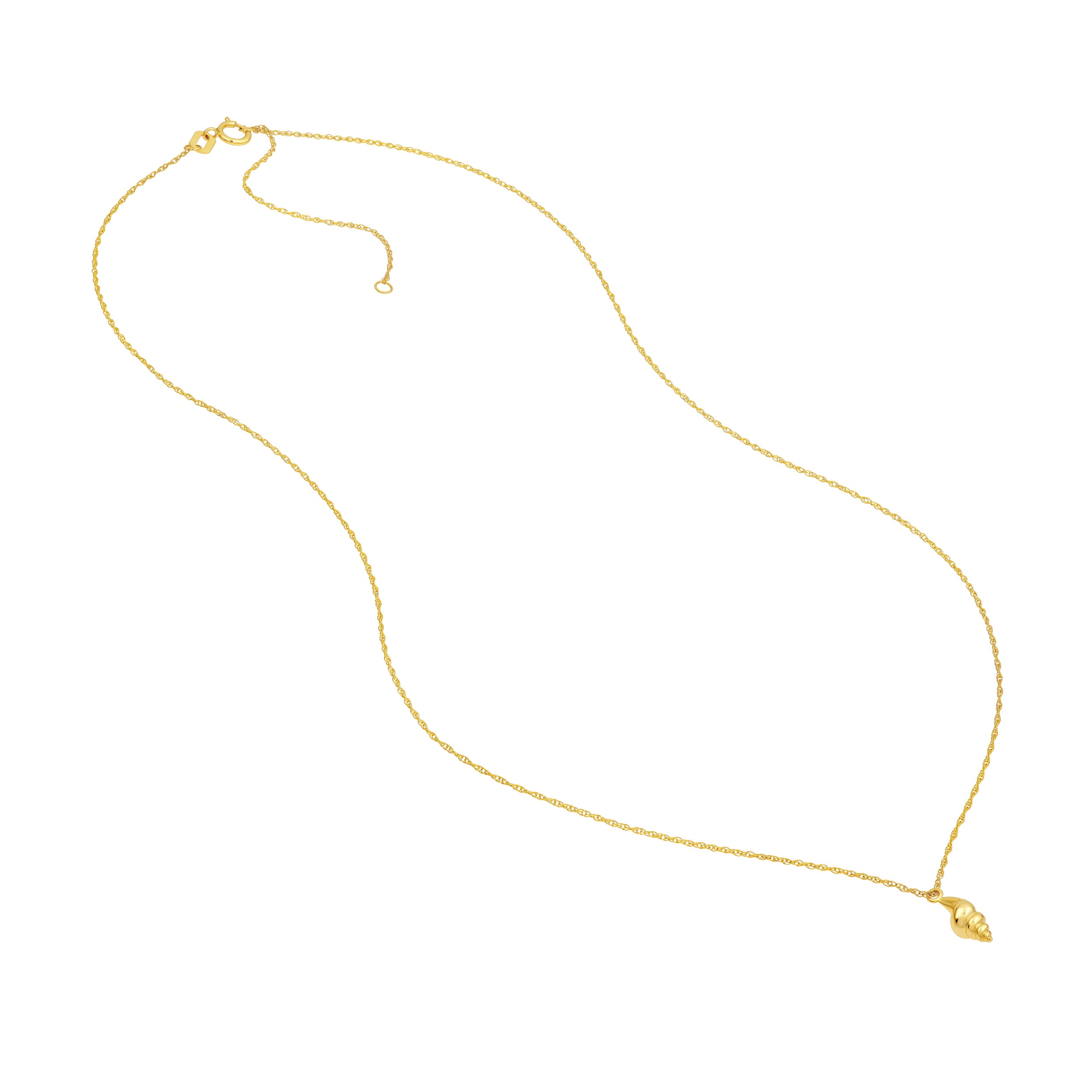 14K Yellow Gold So You Conch Shell Pendant Necklace Birmingham Jewelry Necklace Birmingham Jewelry 