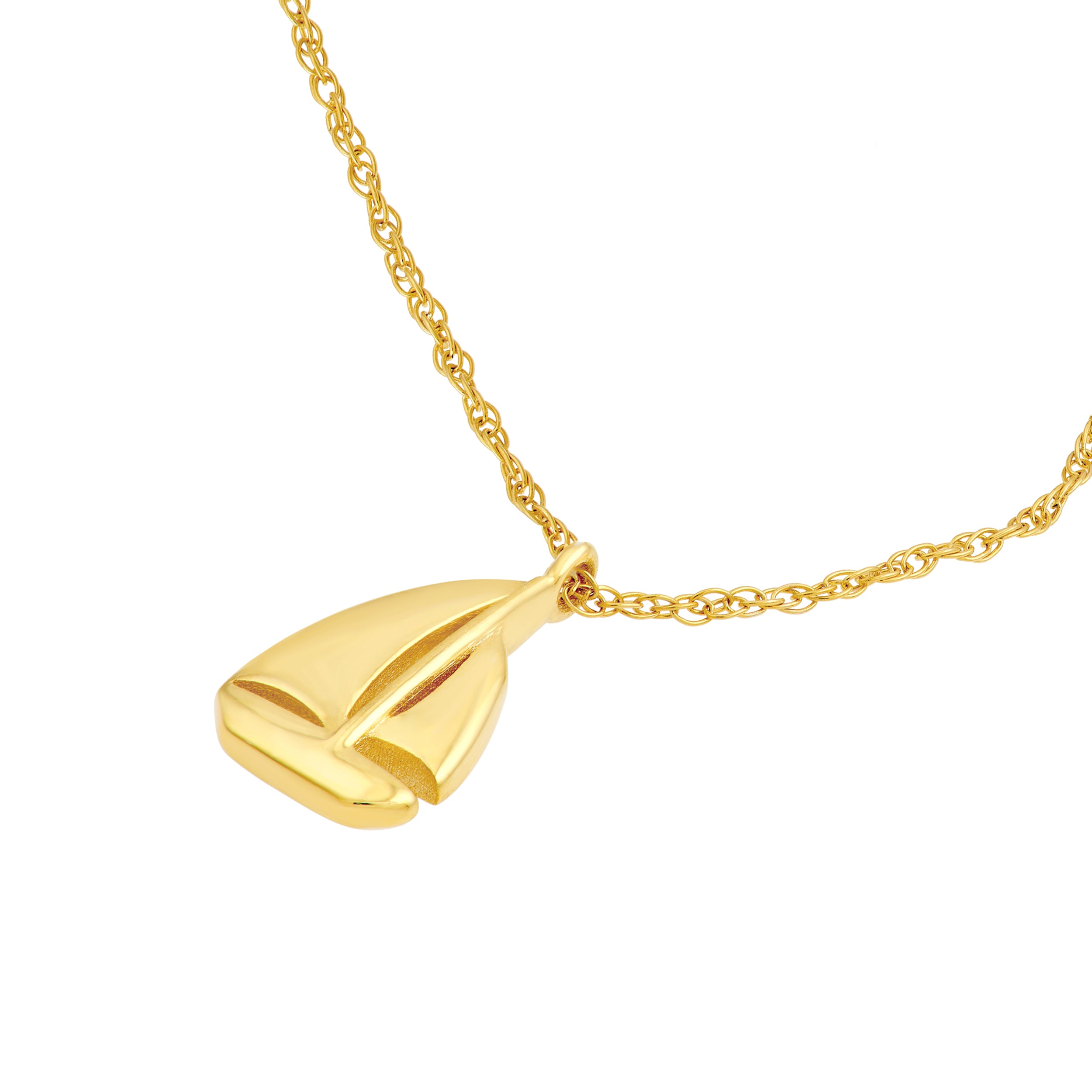 14K Yellow Gold So You Sailboat Necklace Birmingham Jewelry Necklace Birmingham Jewelry 