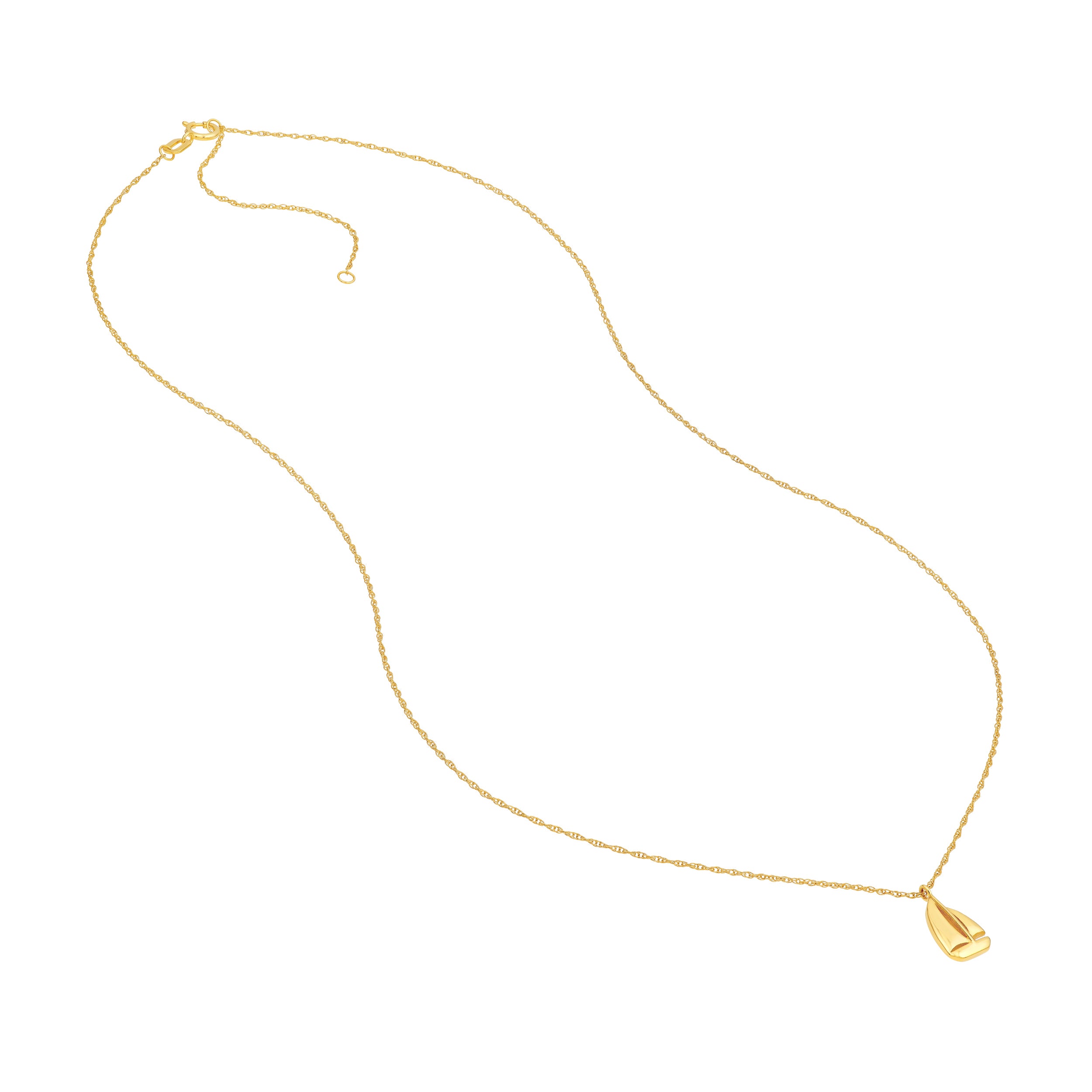 14K Yellow Gold So You Sailboat Necklace Birmingham Jewelry Necklace Birmingham Jewelry 