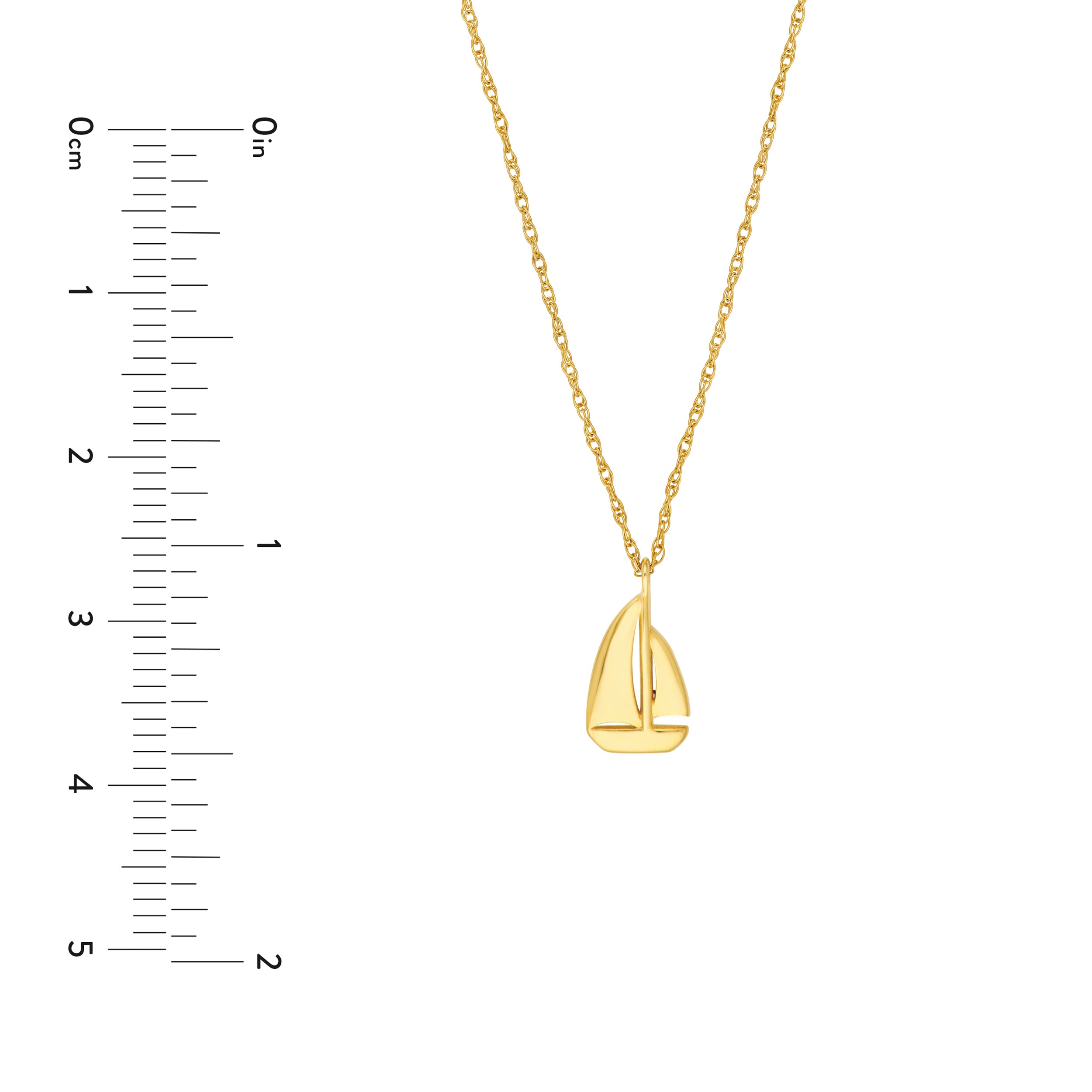 14K Yellow Gold So You Sailboat Necklace Birmingham Jewelry Necklace Birmingham Jewelry 