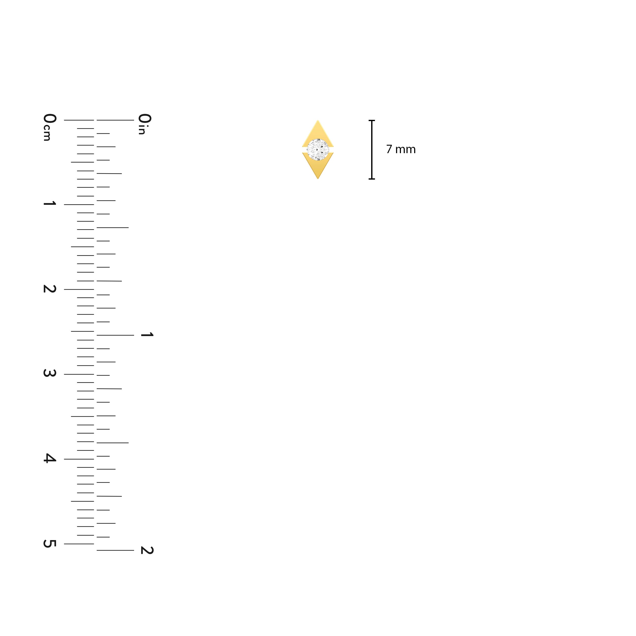 14K Yellow Gold 0.125tcw Diamond Marquise Shape Stud Earrings