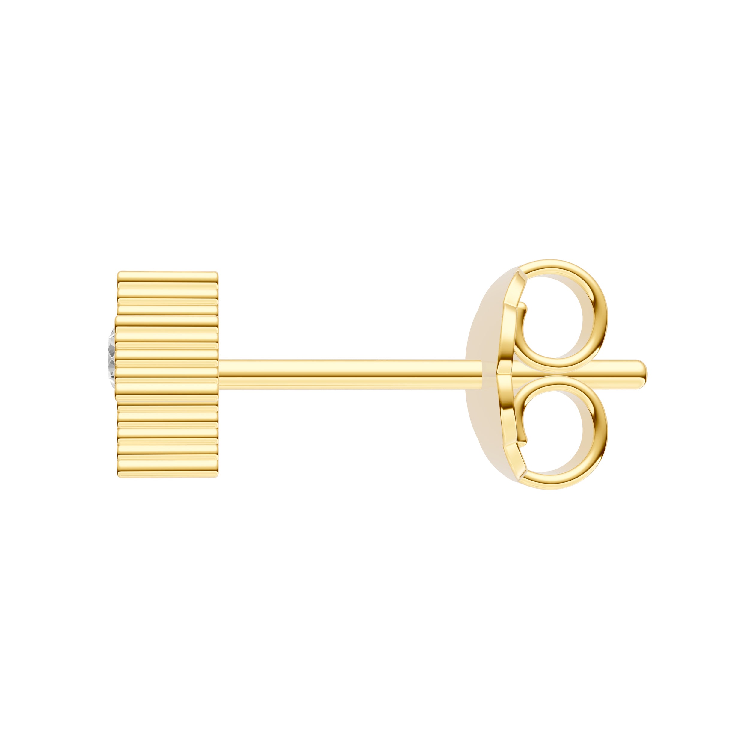 14K Yellow Gold 0.05tcw Diamond Cross Stud Earrings Birmingham Jewelry Earrings Birmingham Jewelry 