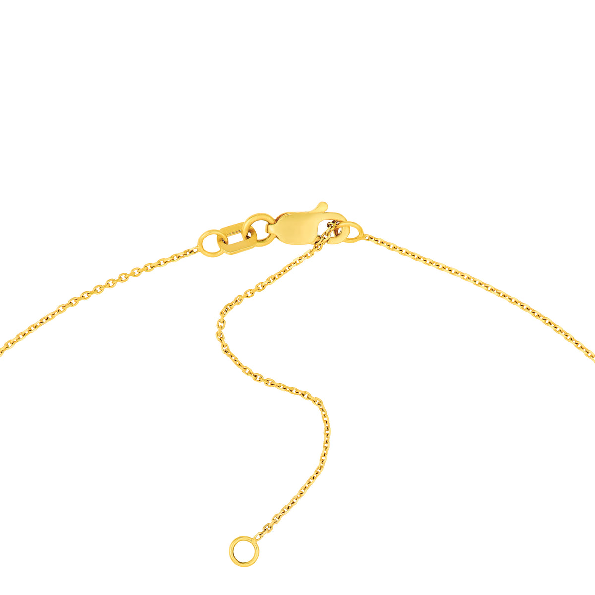 14K Yellow Gold Engravable Plate Necklace