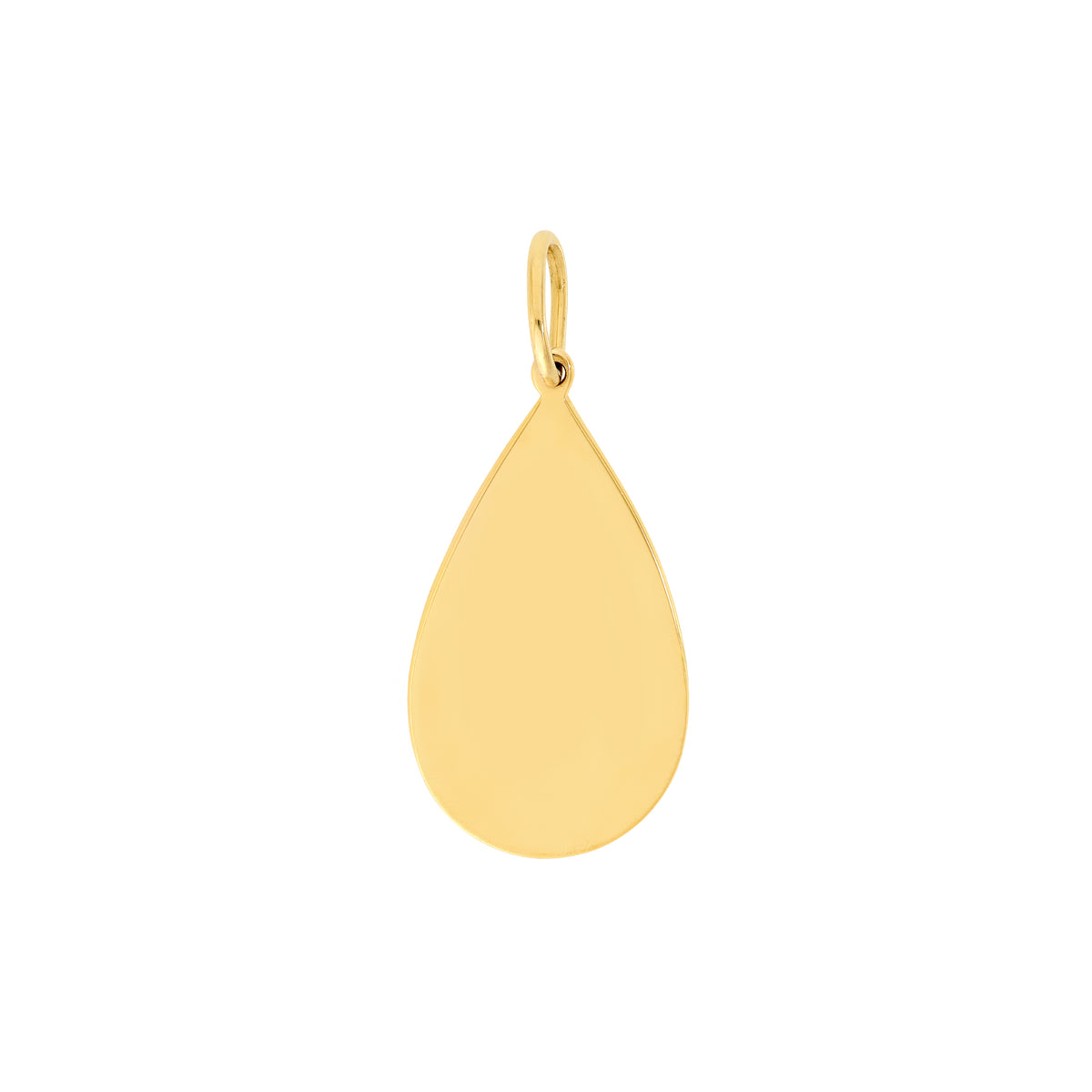 14K Yellow Gold 3/4pt Diamond Teardrop Pendant
