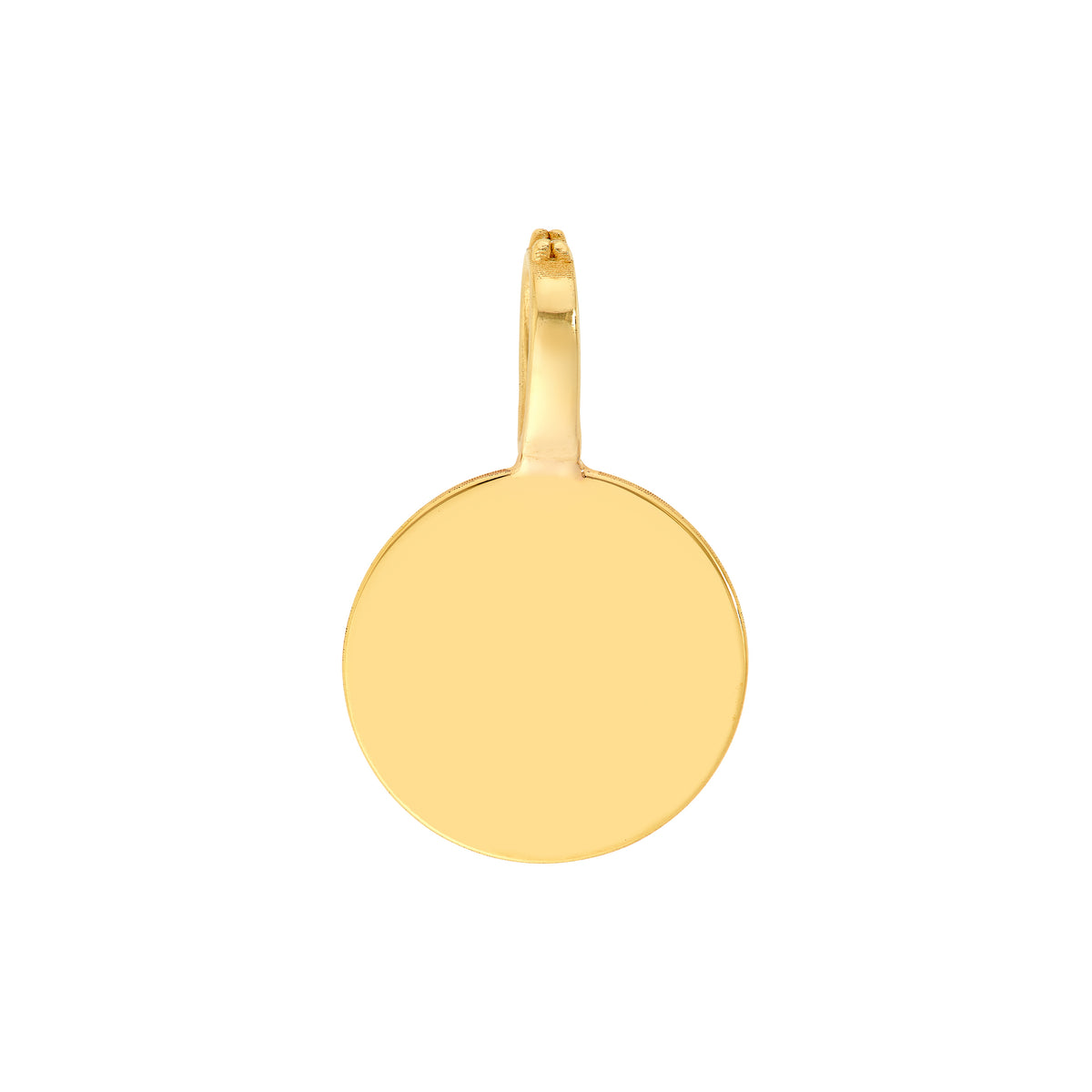 14K Yellow Gold 1/10tcw Diamond Accent Round Pendant