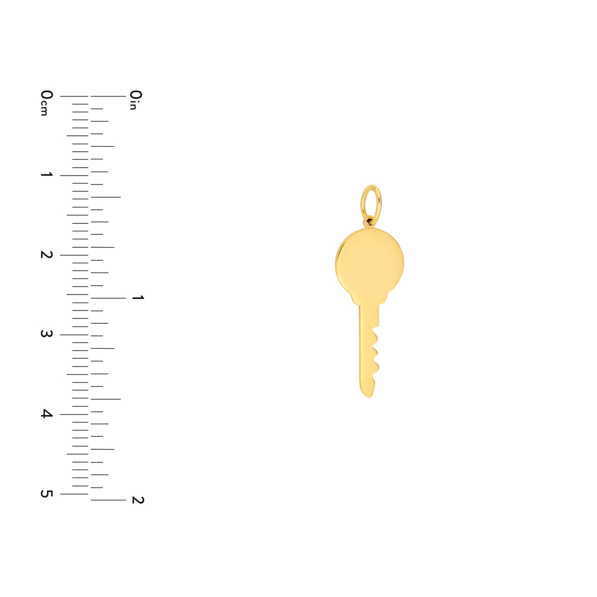 14K Yellow Gold Key Pendant