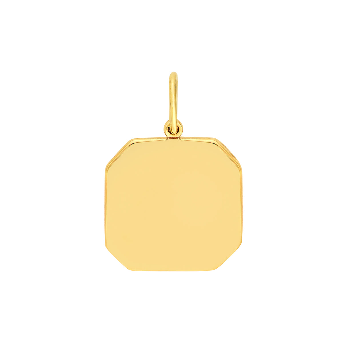 14K Yellow Gold Octagonal Pendant
