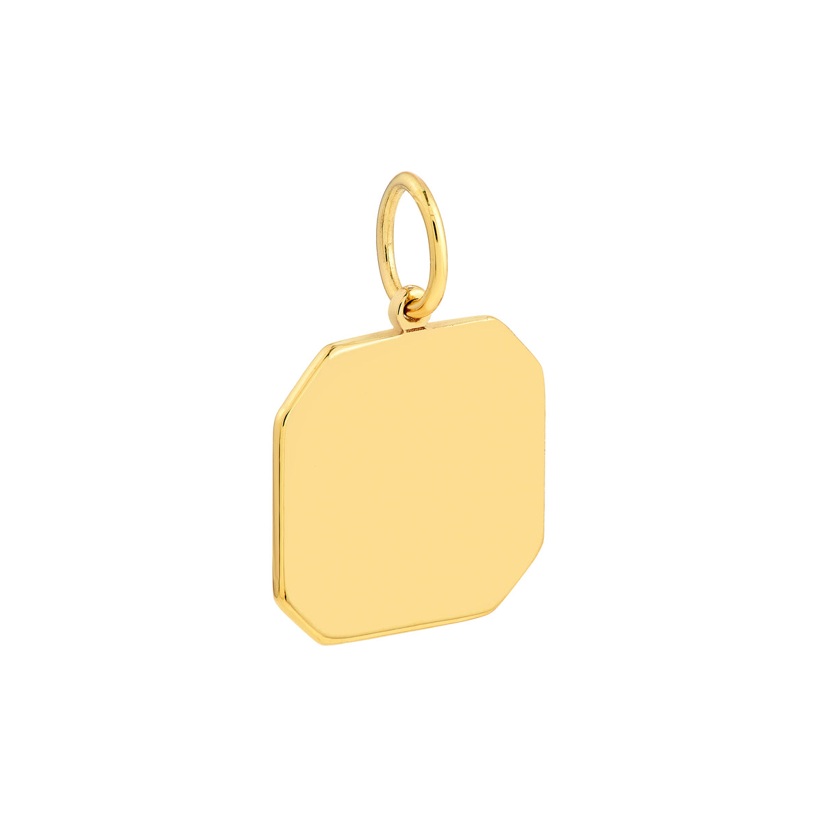 14K Yellow Gold Octagonal Pendant