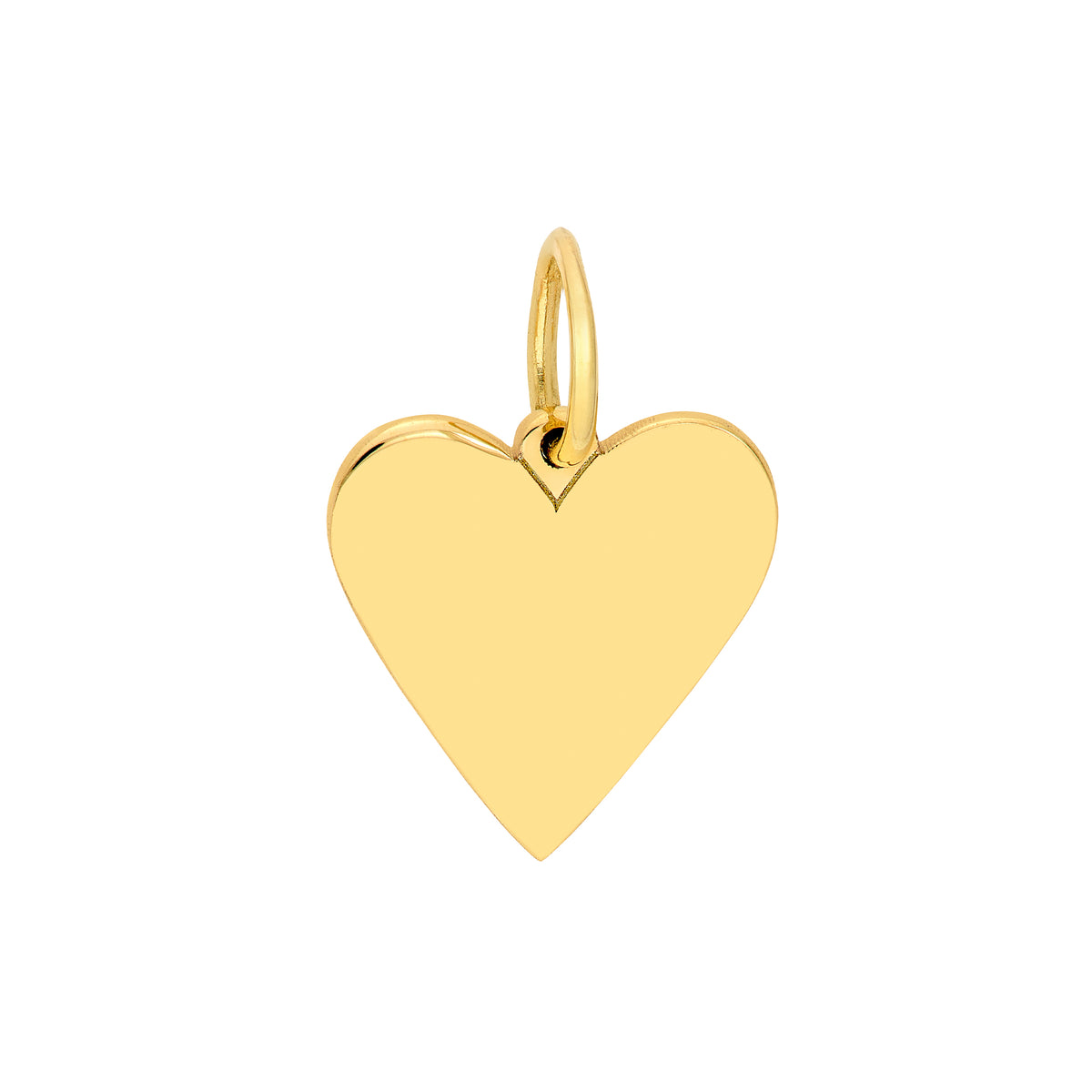 14K Yellow Gold Small Heart Pendant