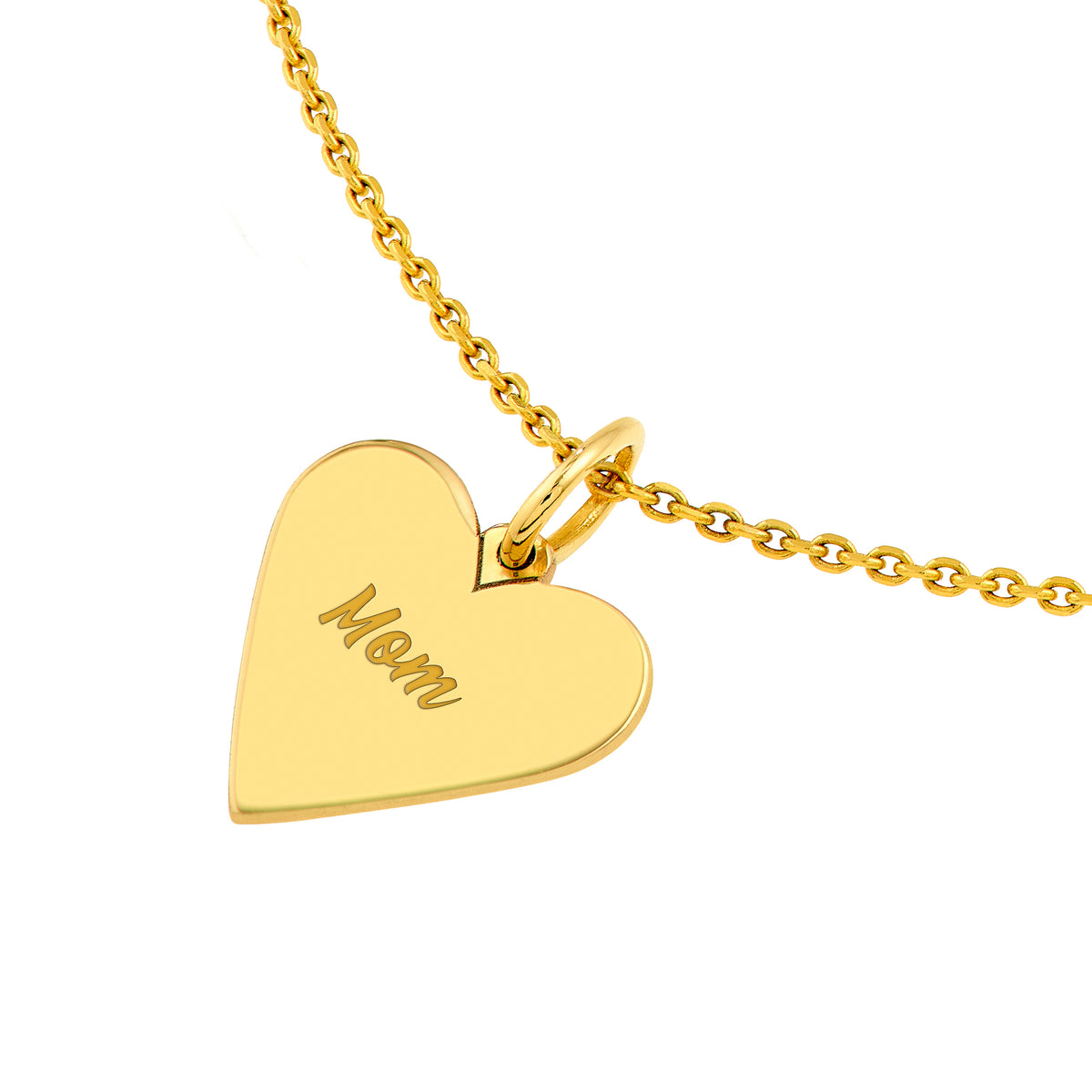 14K Yellow Gold Small Heart Pendant