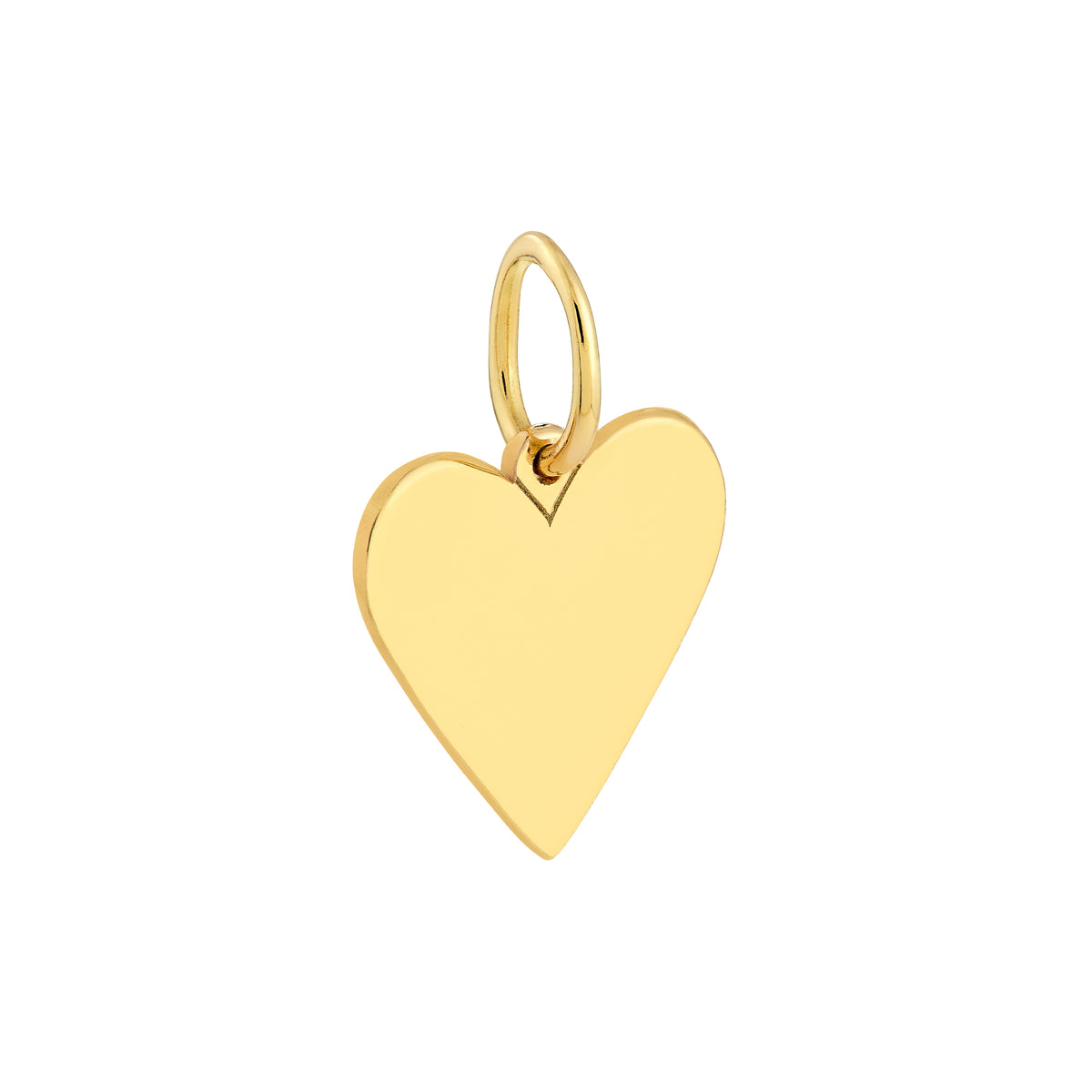 14K Yellow Gold Small Heart Pendant