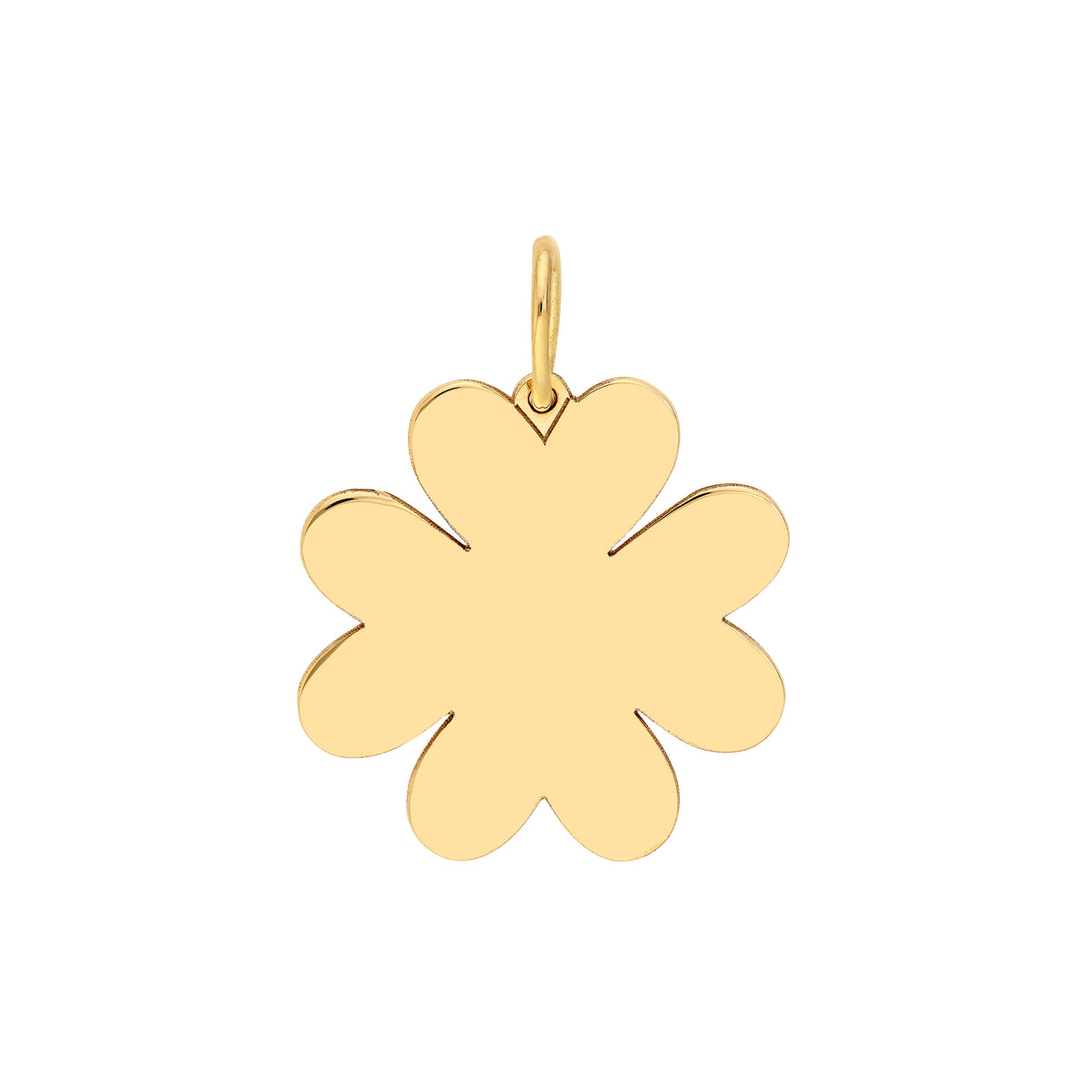 14K Yellow Gold 4-Leaf Clover Pendant