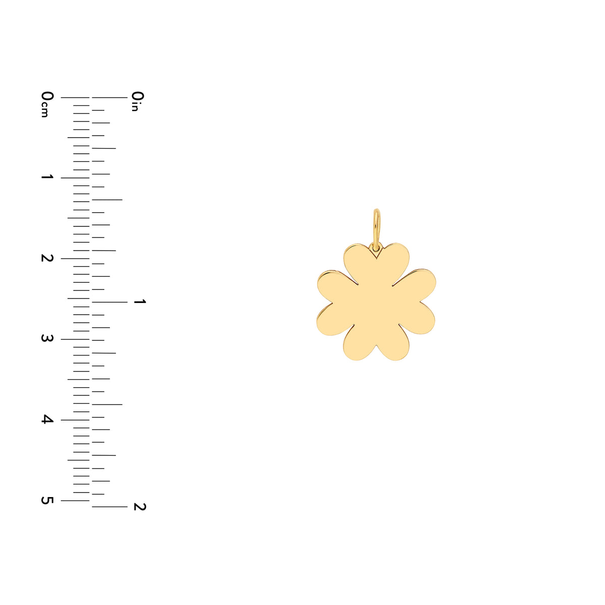 14K Yellow Gold 4-Leaf Clover Pendant