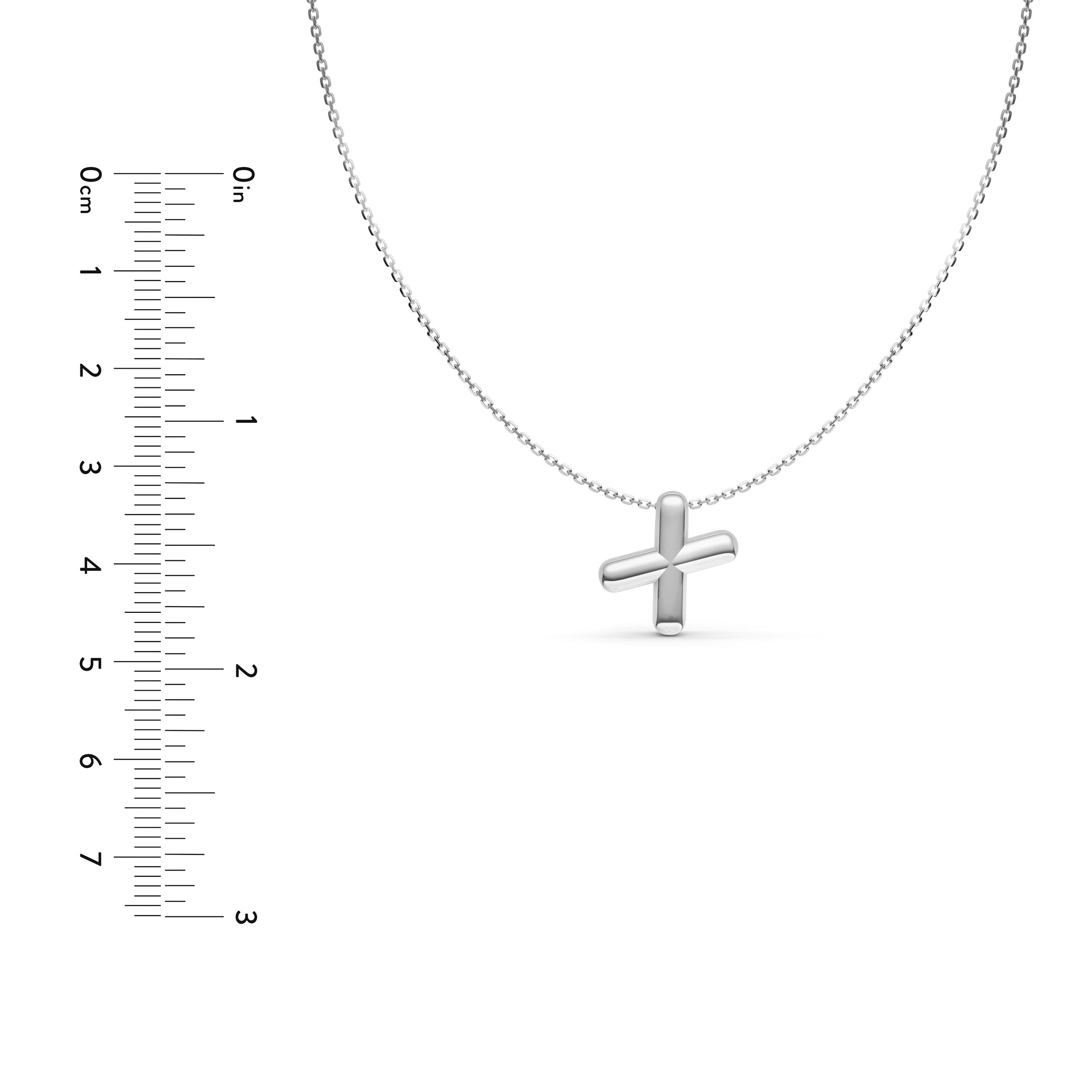 14K Gold Puffy Bubble Initial Necklace