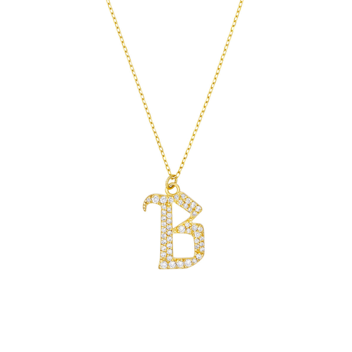 14K Yellow Gold Diamond Gothic Necklace Birmingham Jewelry Necklace Birmingham Jewelry 