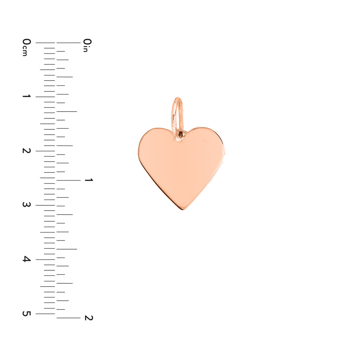 14K Yellow Gold Heart Engravable Charm Birmingham Jewelry Charm Birmingham Jewelry 
