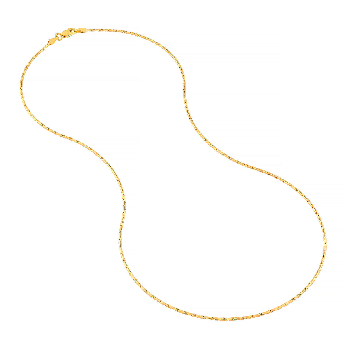 14K Yellow Gold 1.35mm D/C Round Forzentina Chain Birmingham Jewelry Gold Chain Birmingham Jewelry 