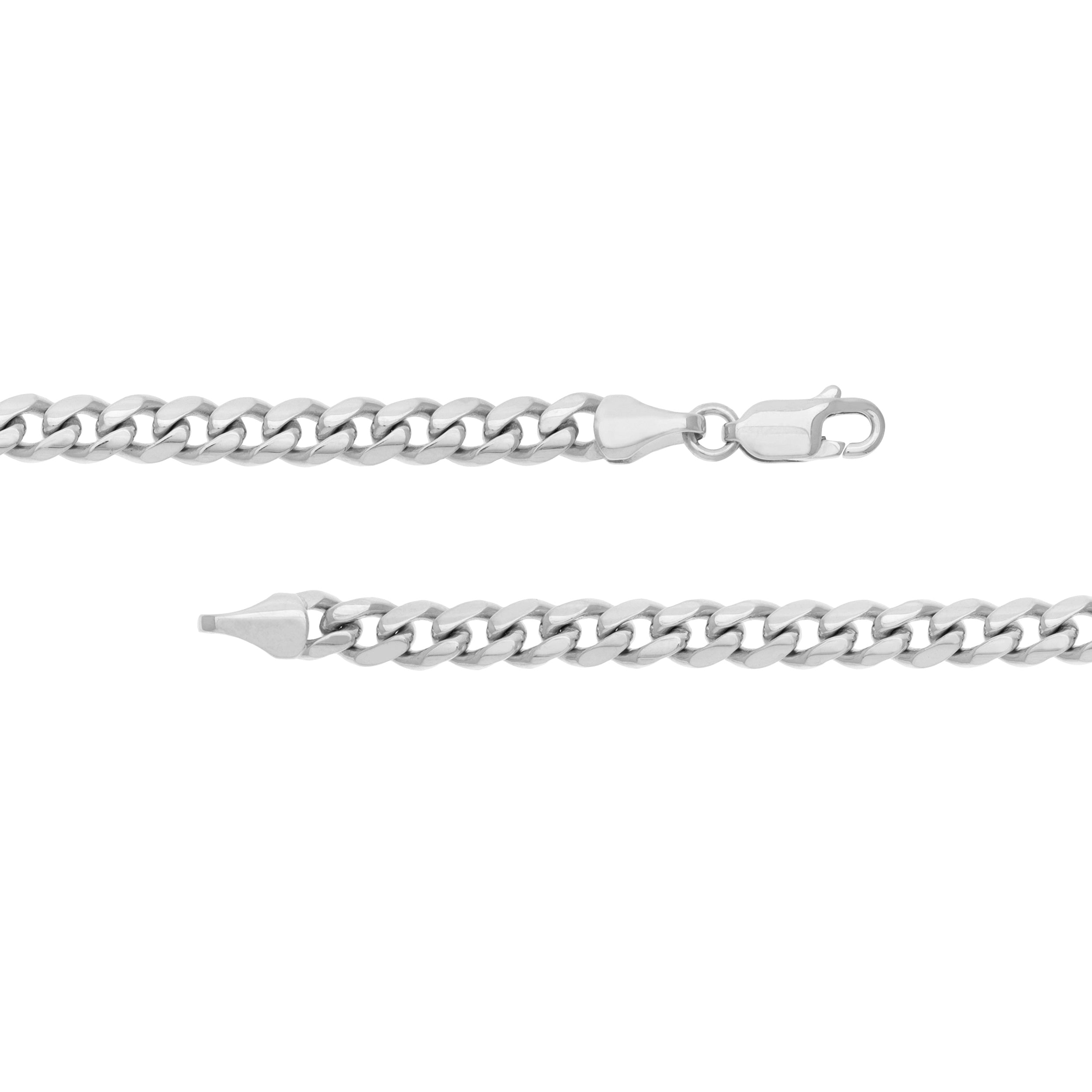 Sterling Silver 5.00mm Miami Cuban with Lobster Lock