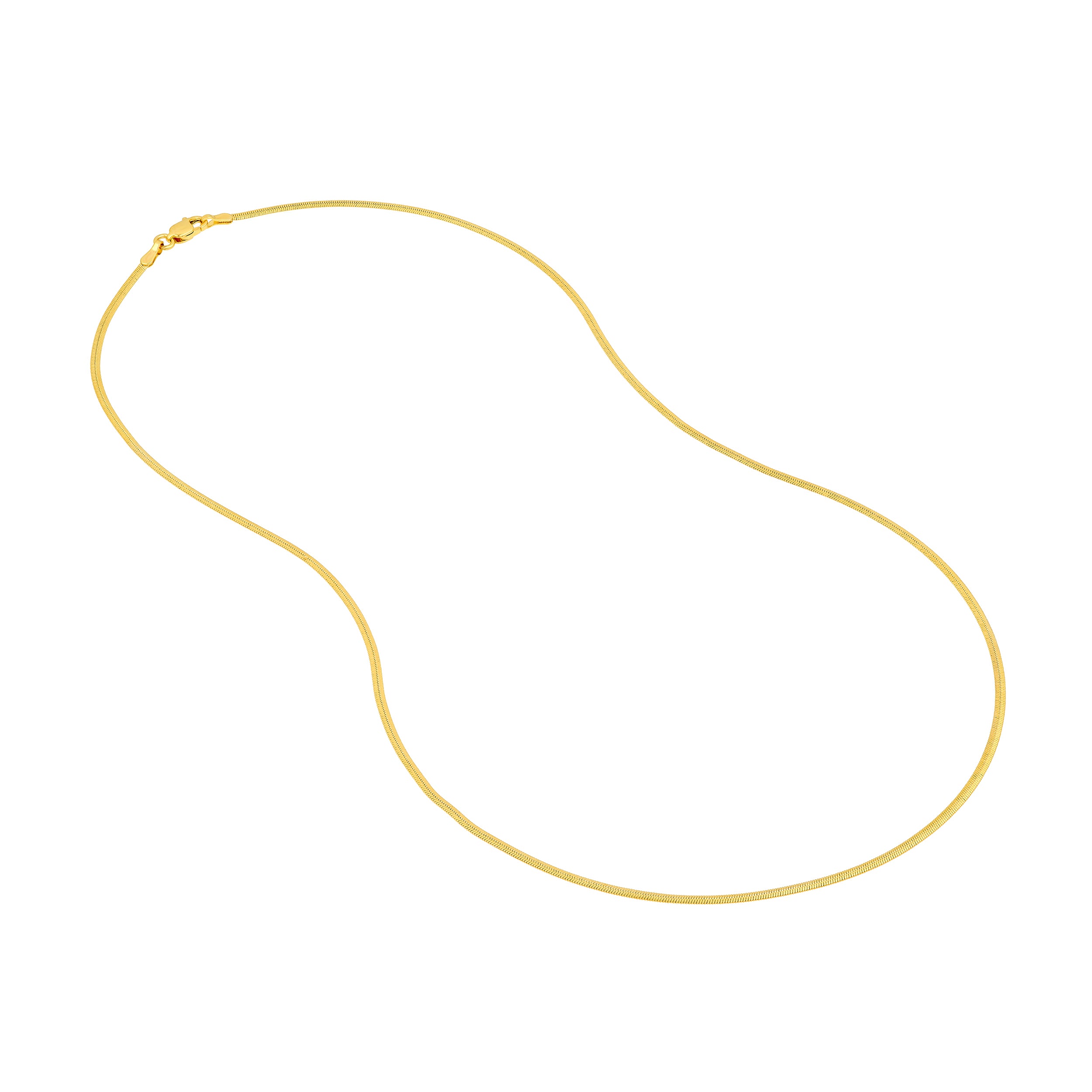 14K Yellow Gold 1.70mm Oval Snake Chain Birmingham Jewelry Gold Chain Birmingham Jewelry 