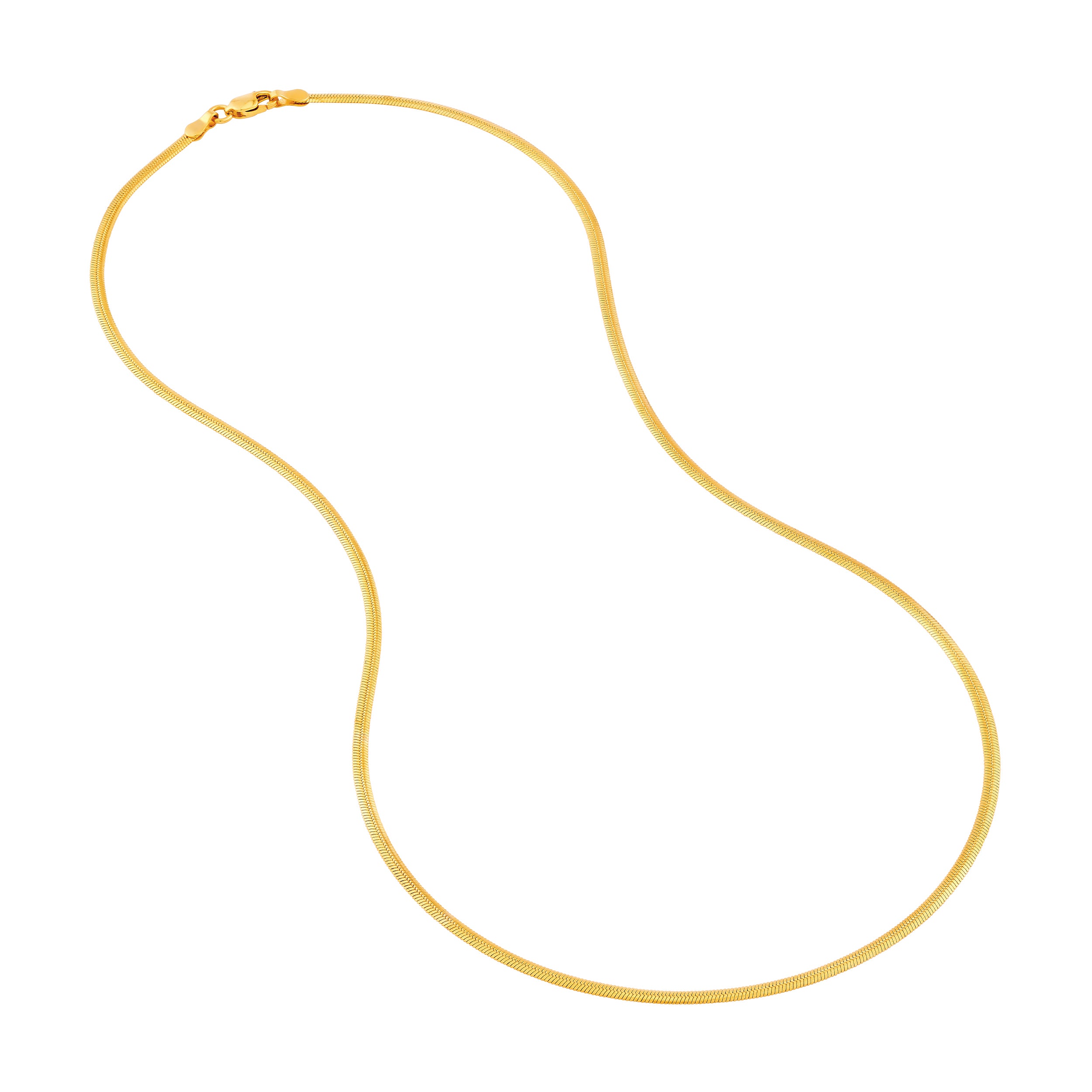 14K Yellow Gold 2.30mm Oval Snake Chain Birmingham Jewelry Gold Chain Birmingham Jewelry 