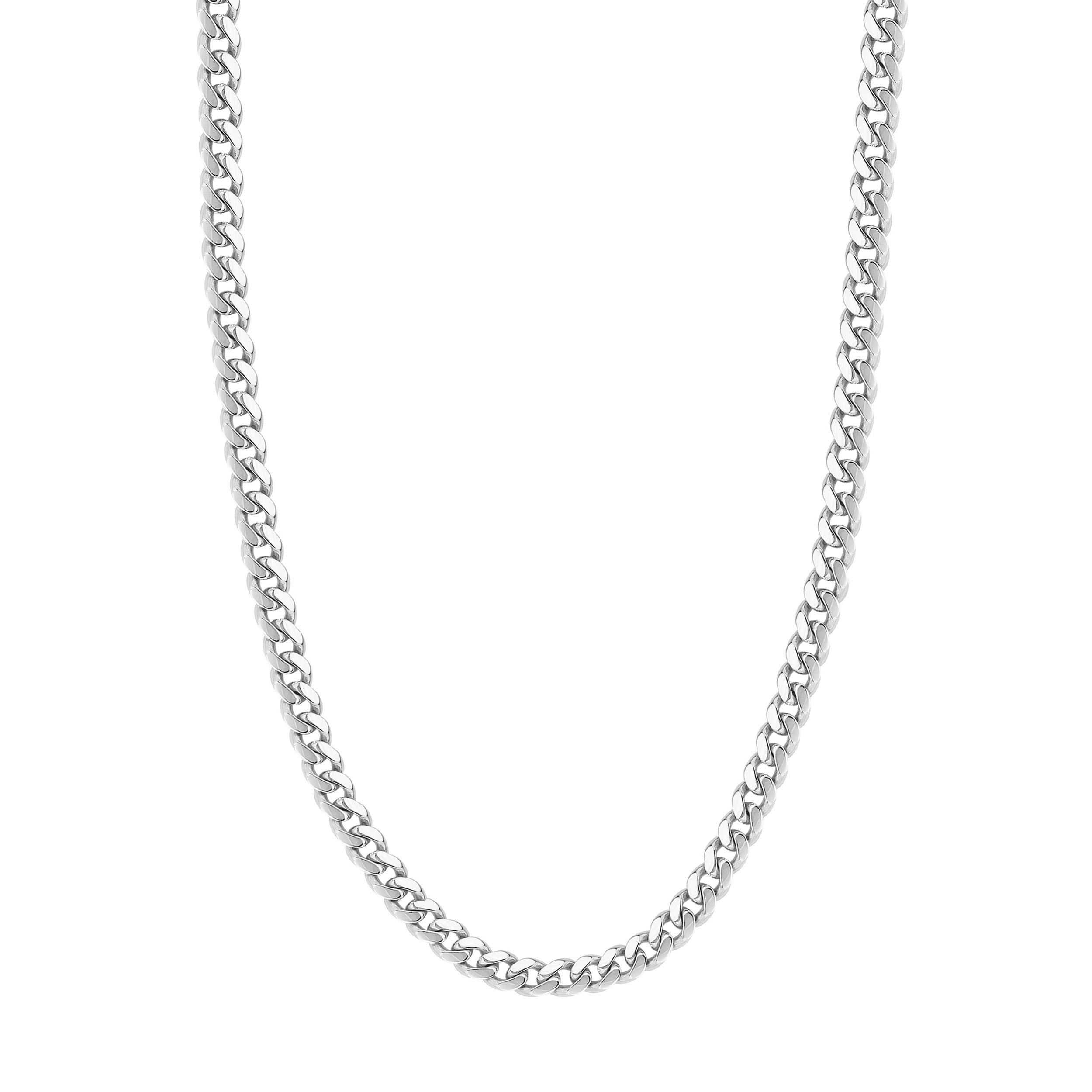 Sterling Silver 7.30mm Miami Cuban Chain with Lobster Lock
