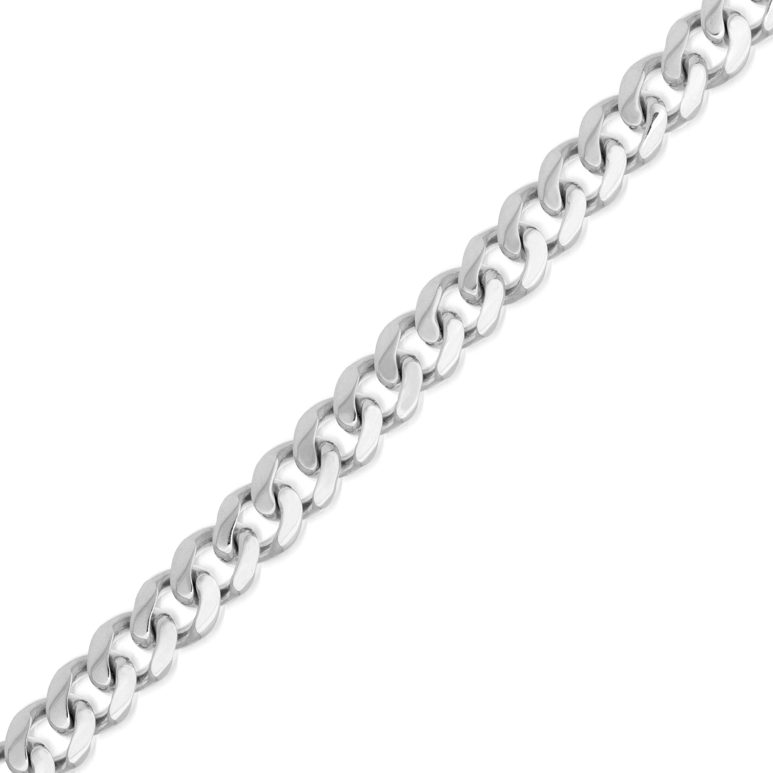 Sterling Silver 7.30mm Miami Cuban Chain with Lobster Lock