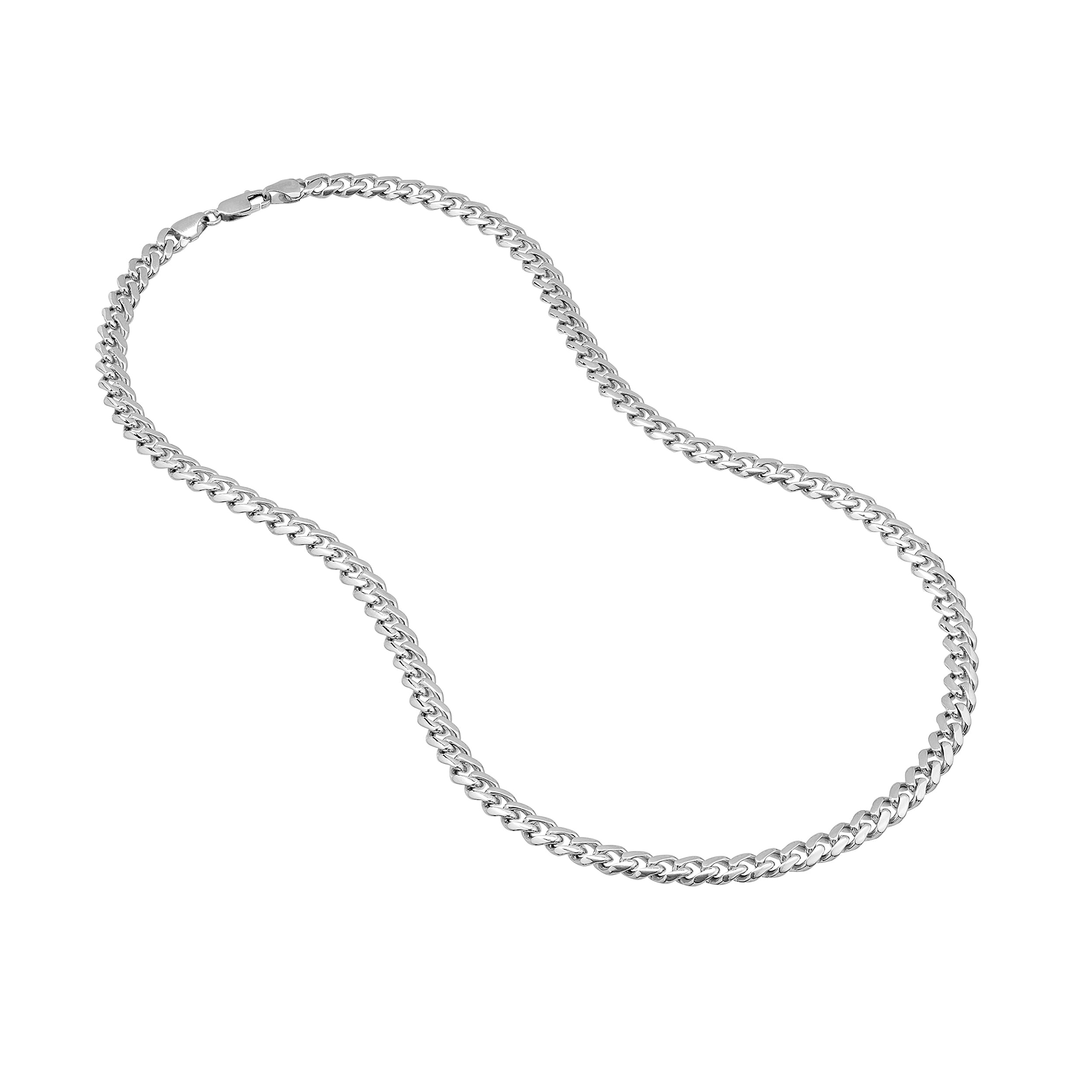 Sterling Silver 7.30mm Miami Cuban Chain with Lobster Lock