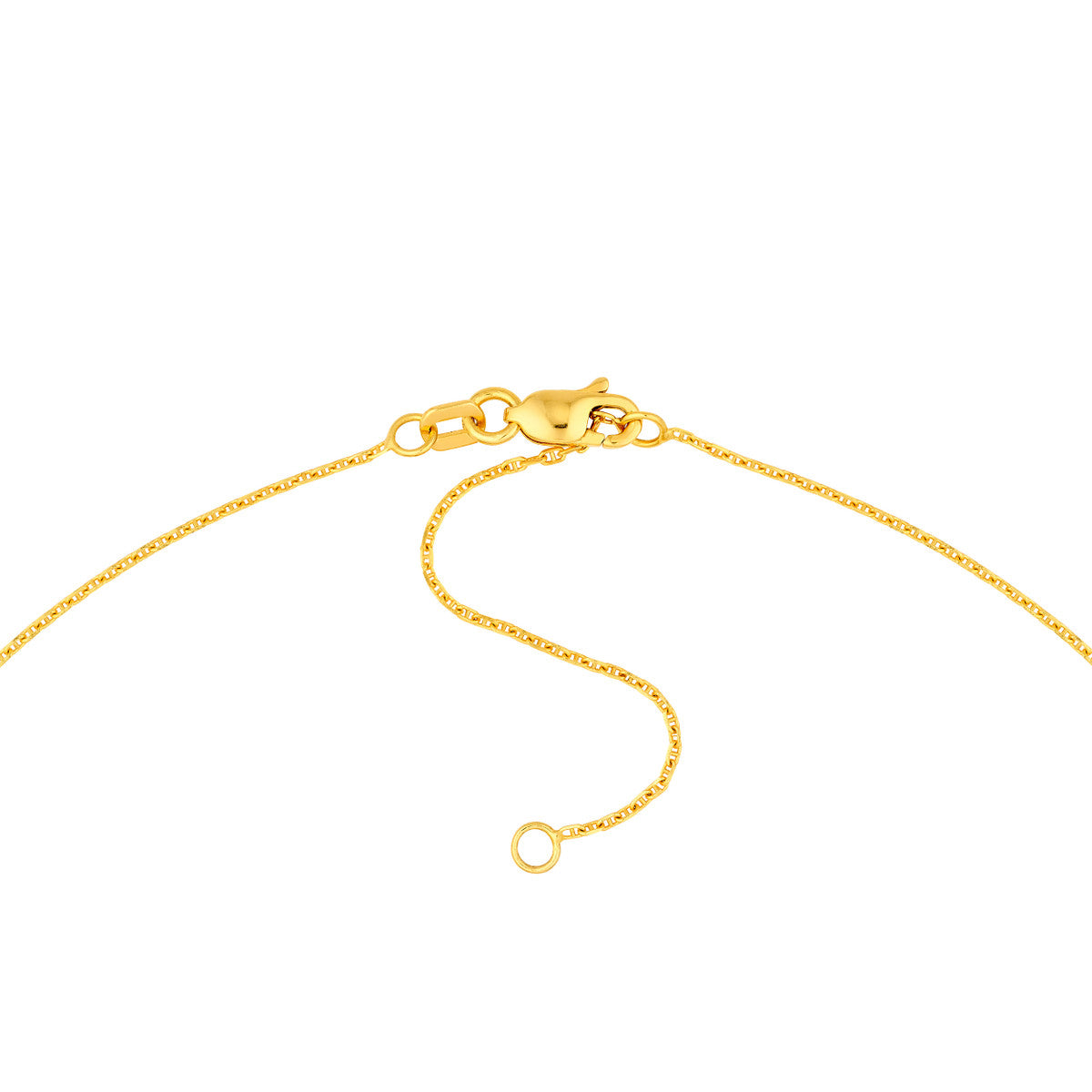 14K Yellow Gold 1.05mm D/C Anchor Chain