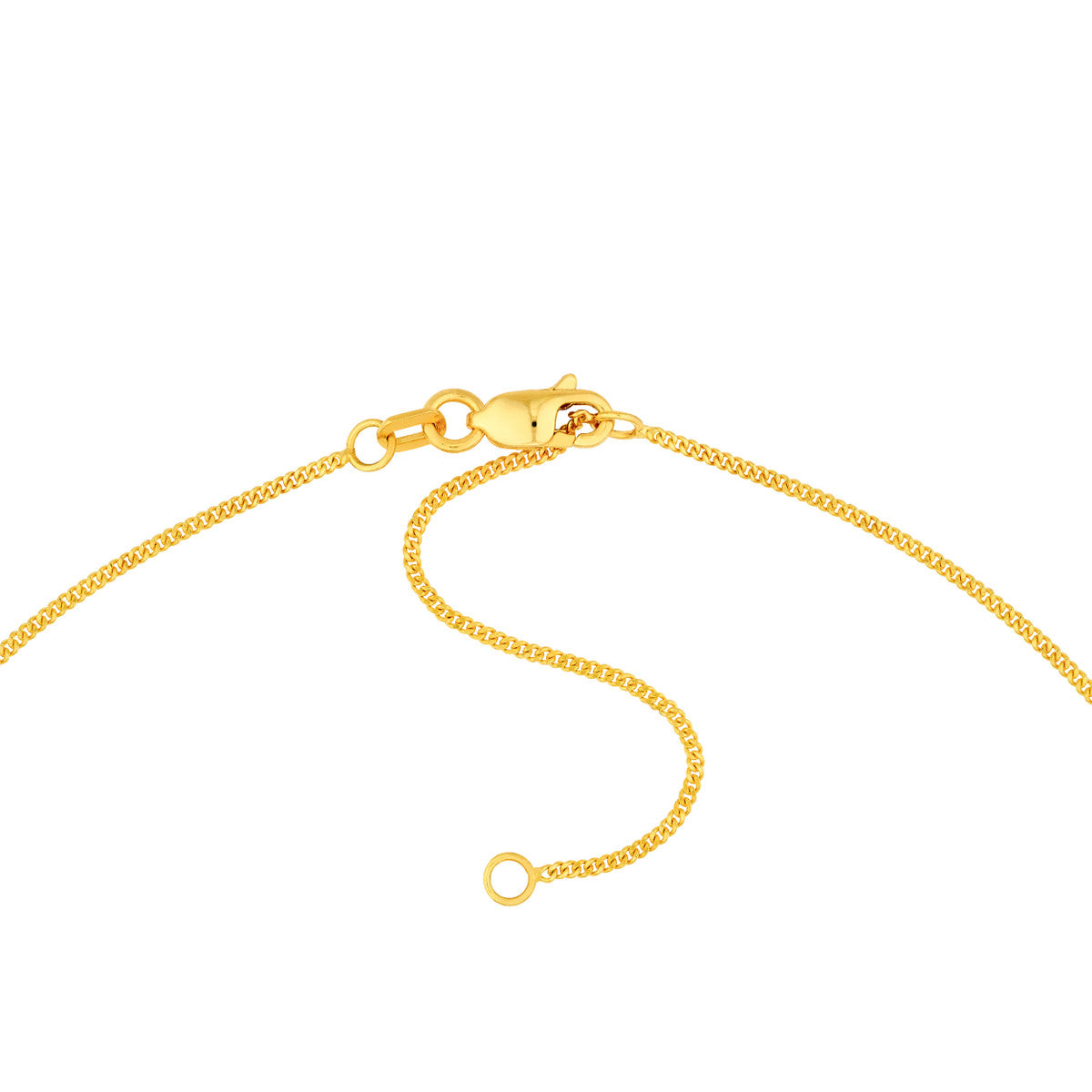 14K Yellow Gold 1.05mm Curb Chain