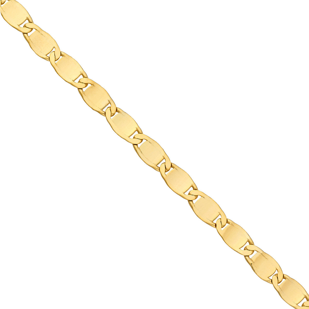 14K Yellow Gold 4.20mm D/C Valentino Chain