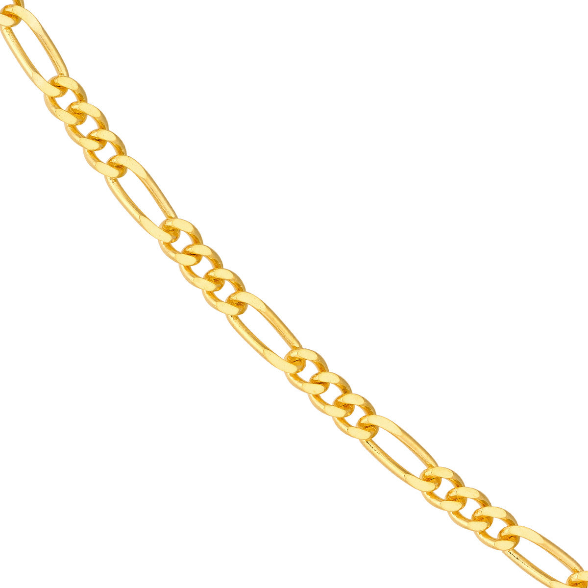 14K Yellow Gold 1.90mm Figaro 3+1 Chain