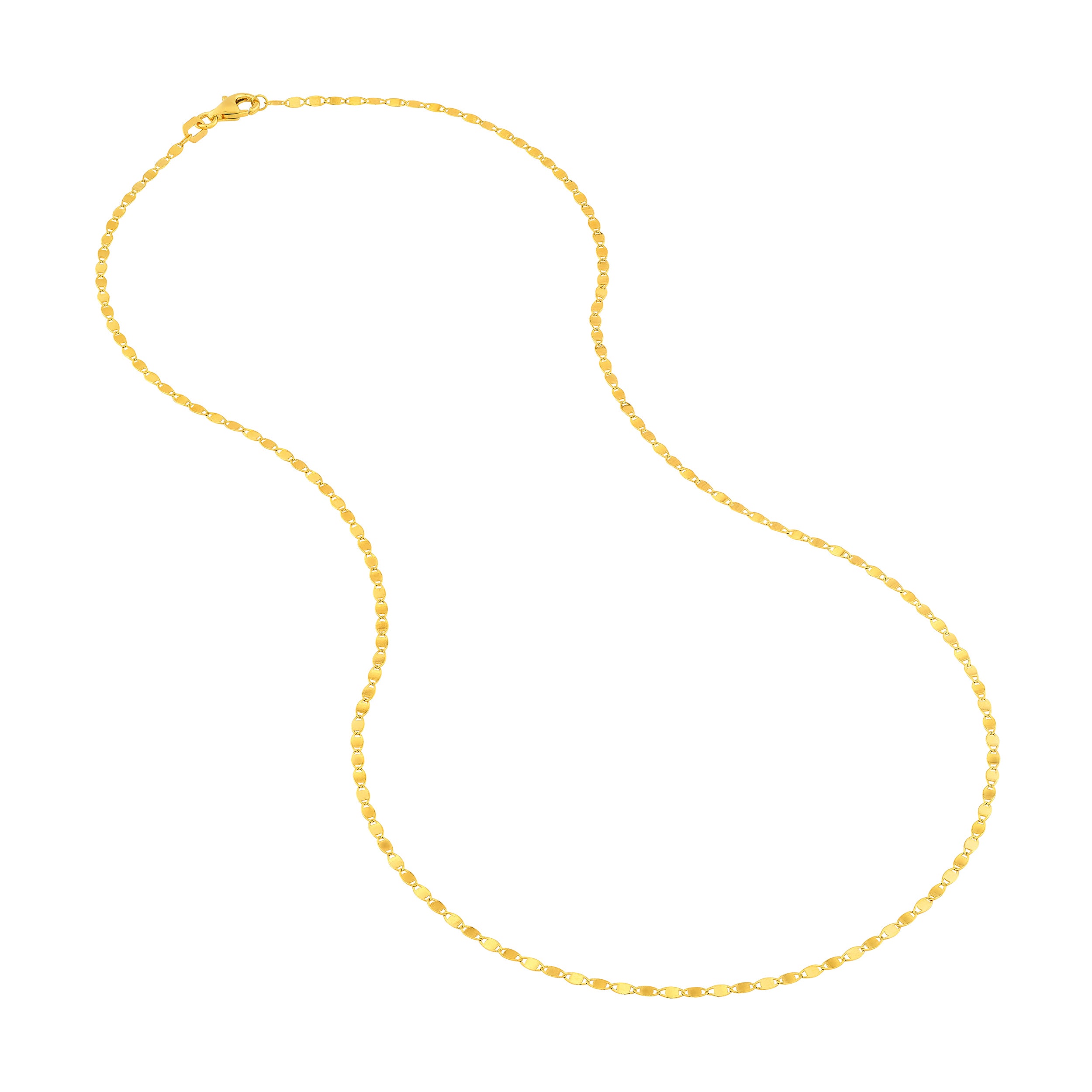 14K Yellow Gold 1.65mm D/C Valentino Chain Birmingham Jewelry Chain Birmingham Jewelry 