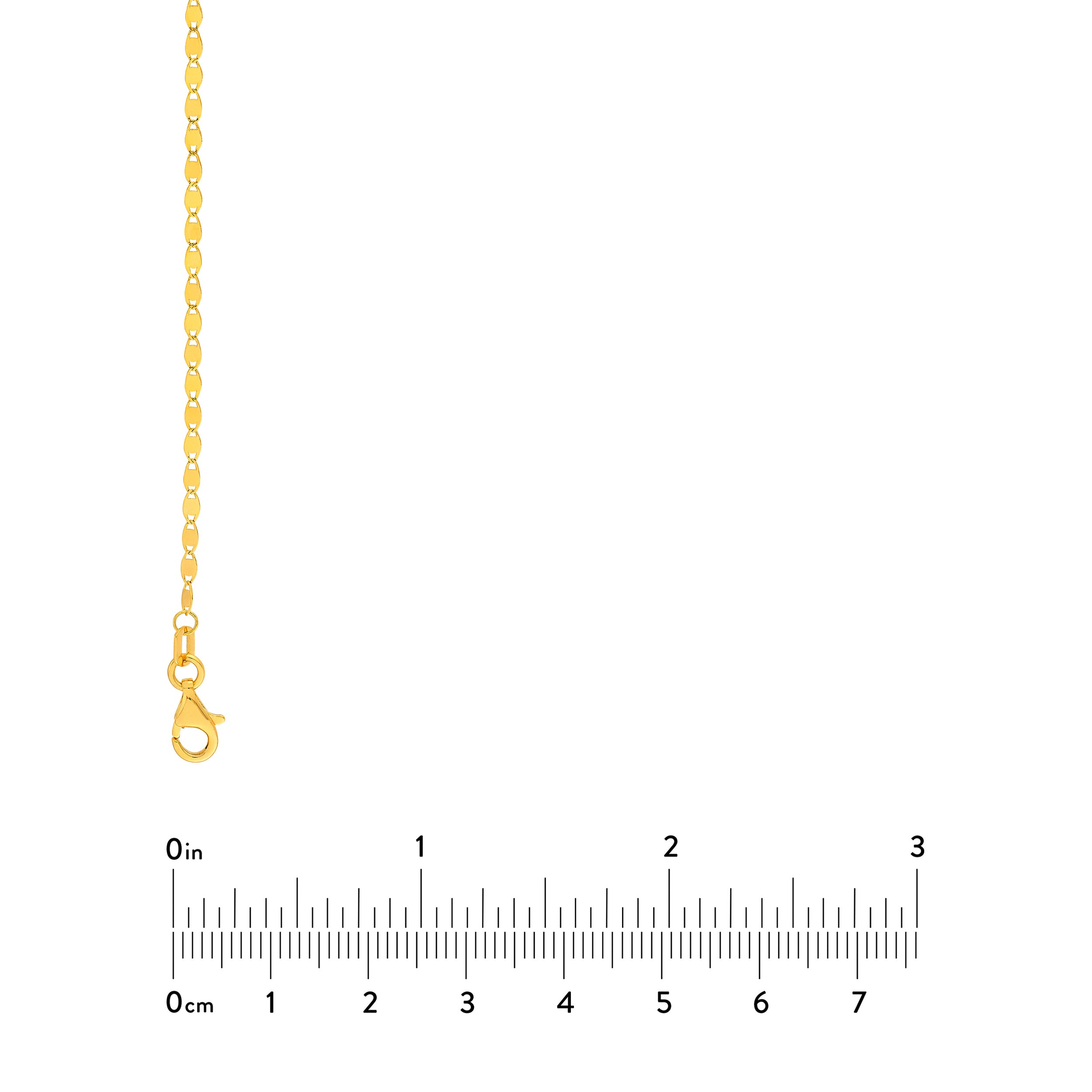 14K Yellow Gold 1.65mm D/C Valentino Chain Birmingham Jewelry Chain Birmingham Jewelry 