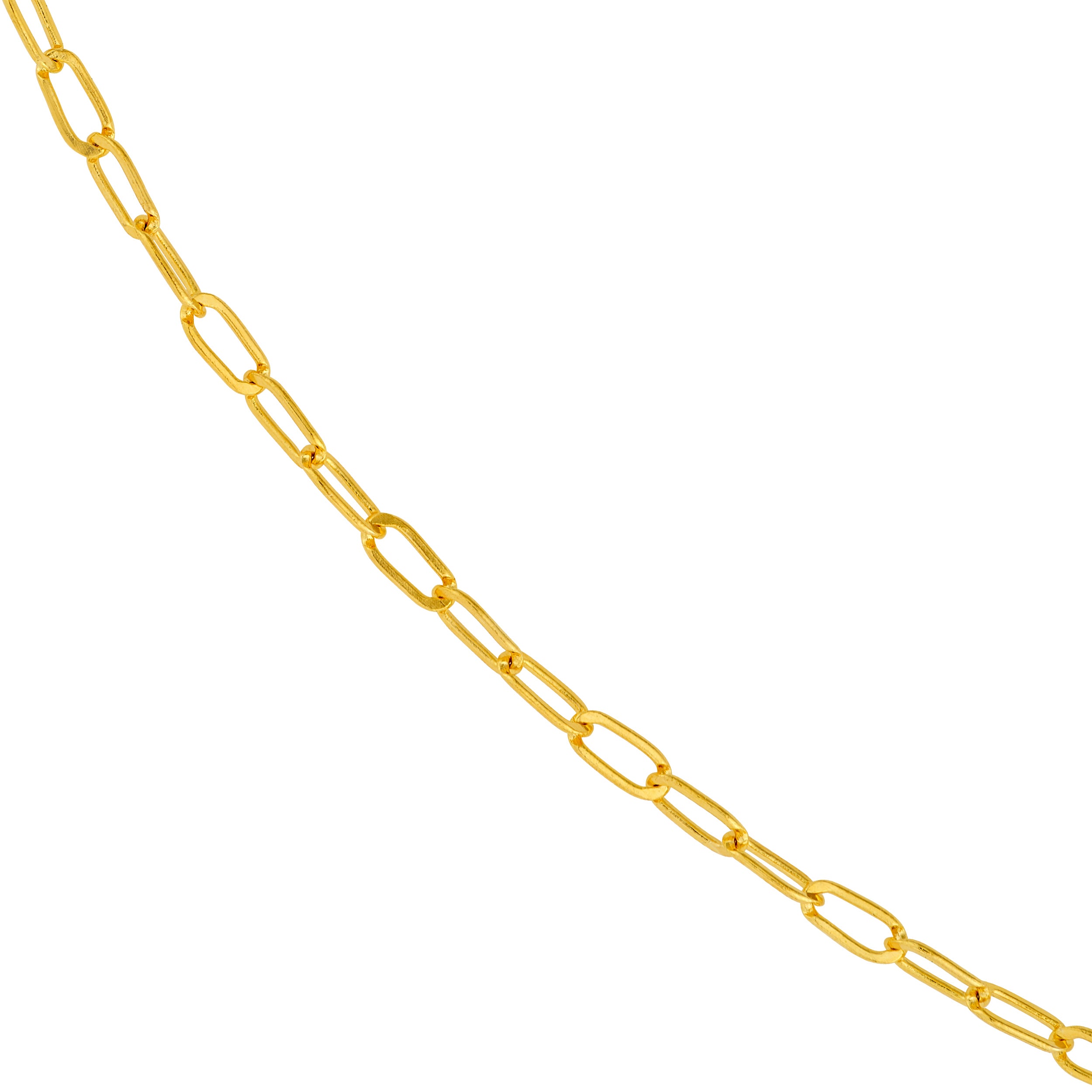 14K Yellow Gold 2.00mm Hammered Long Piatto Chain Birmingham Jewelry Chain Birmingham Jewelry 