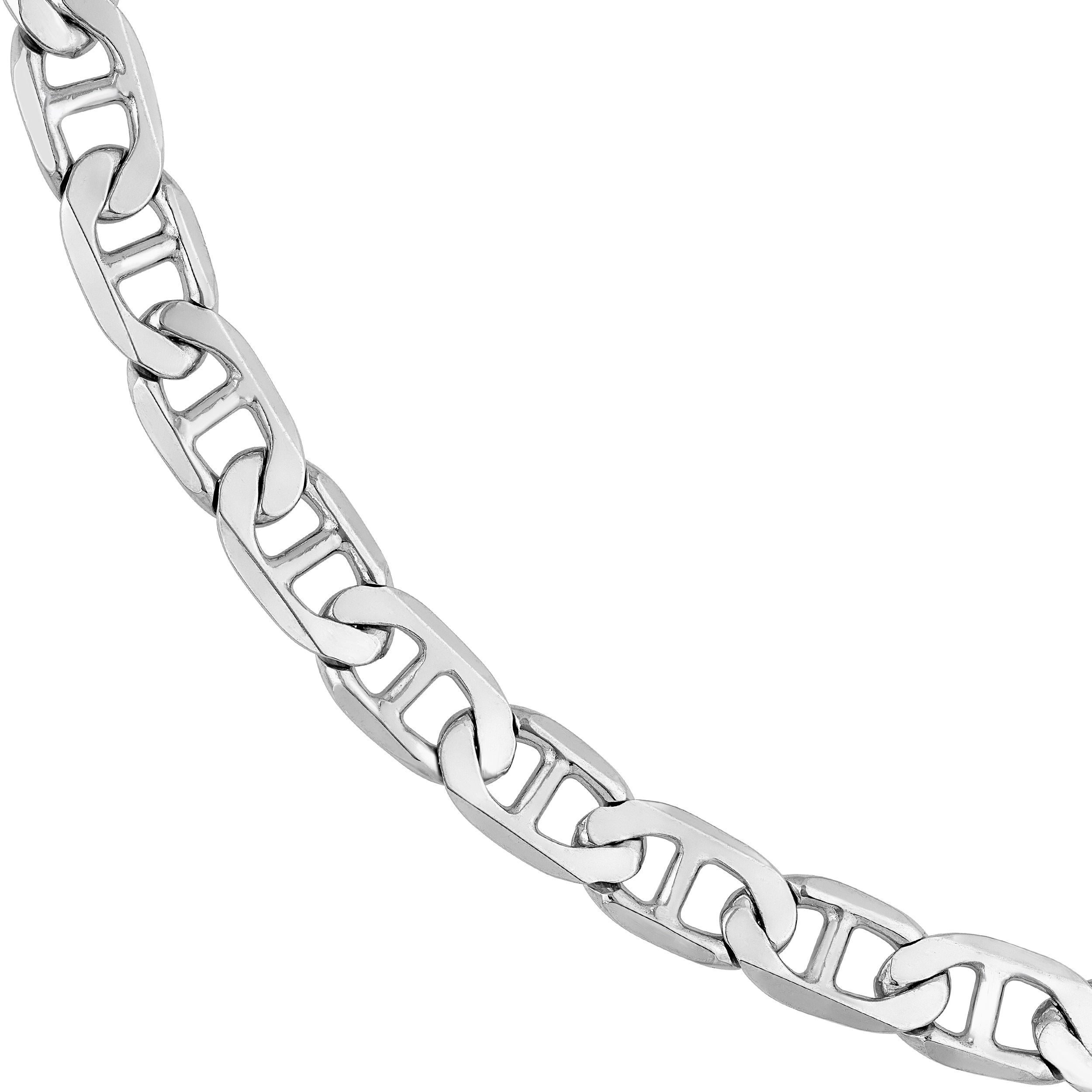 Sterling Silver 6.90mm Mariner Chain