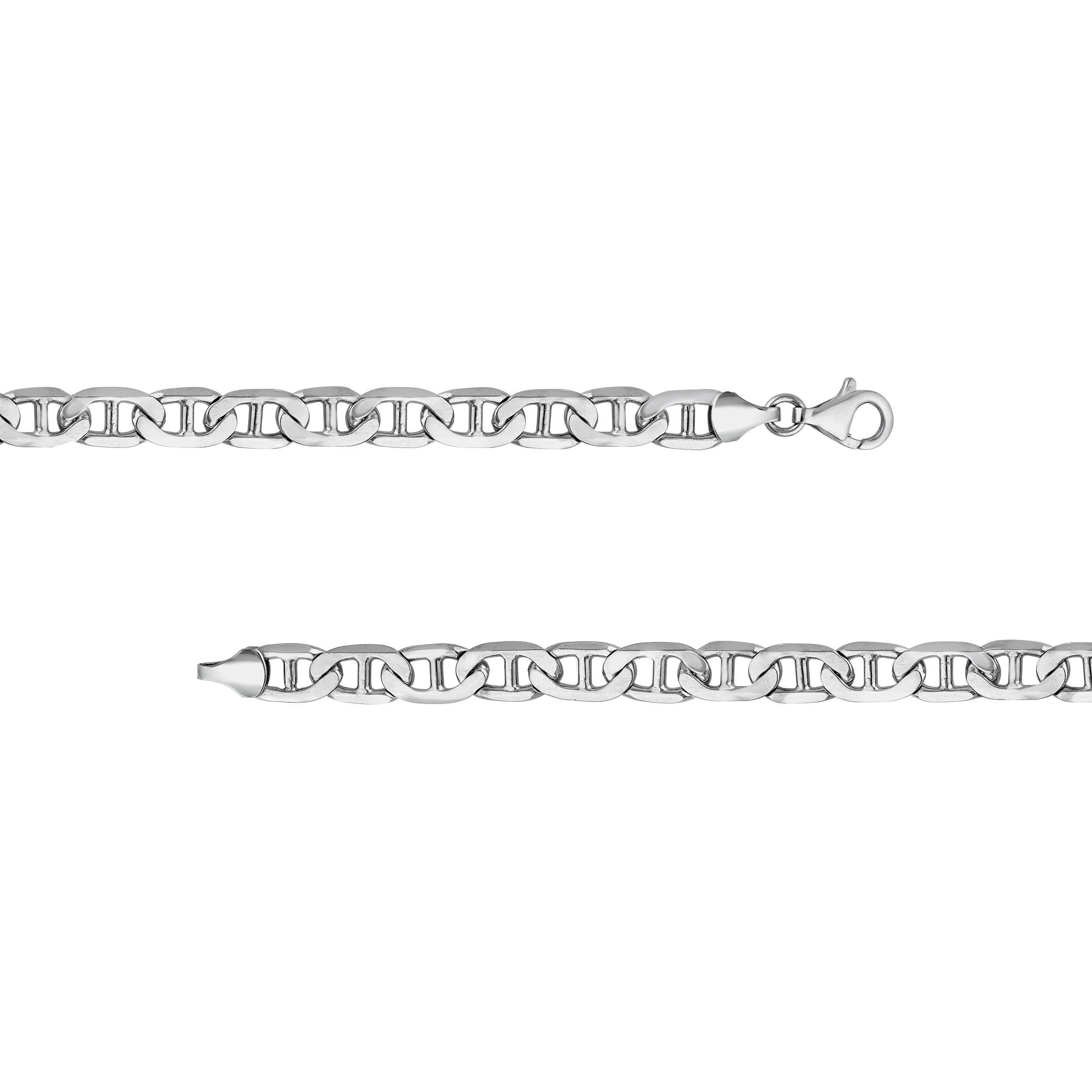 Sterling Silver 6.90mm Mariner Chain