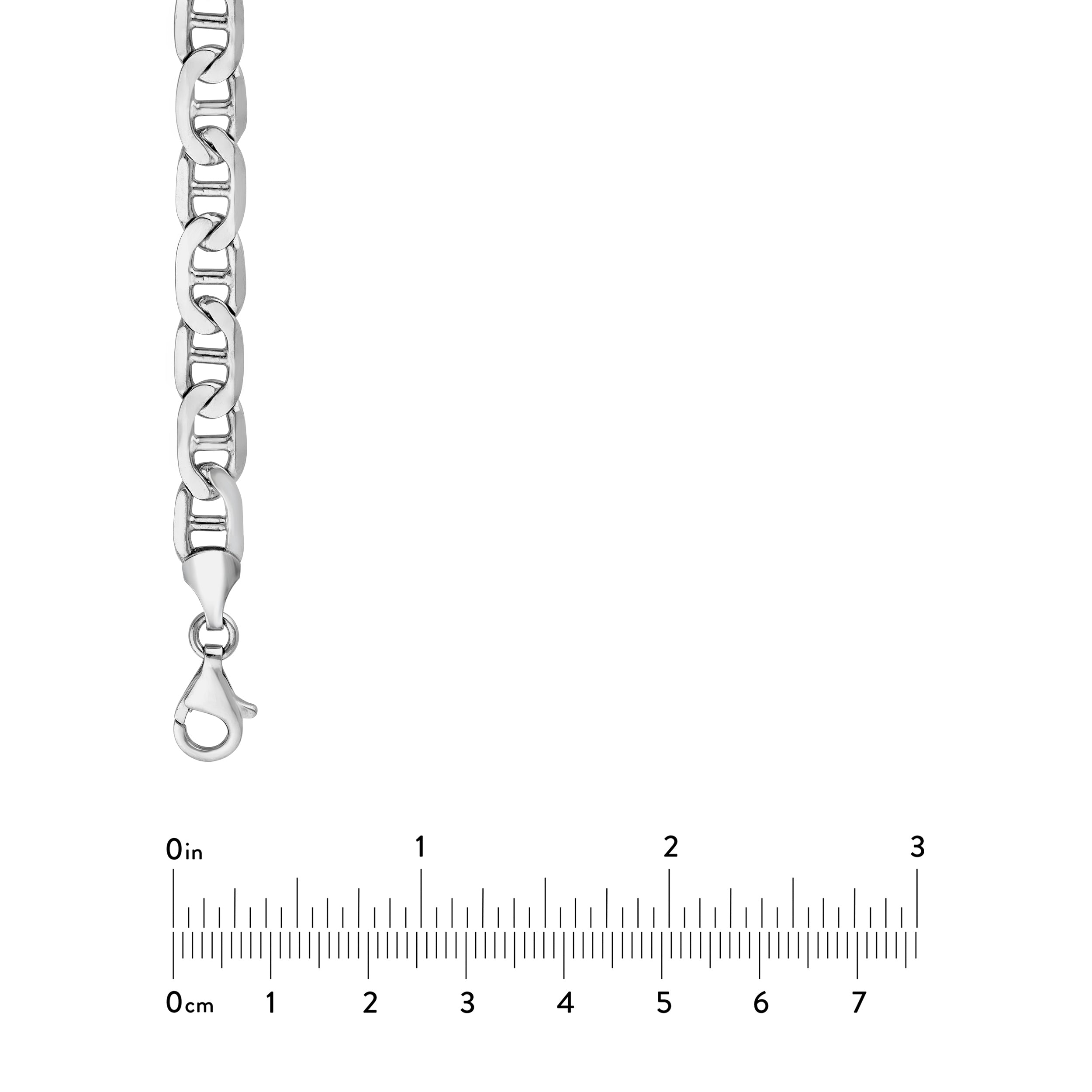 Sterling Silver 6.90mm Mariner Chain