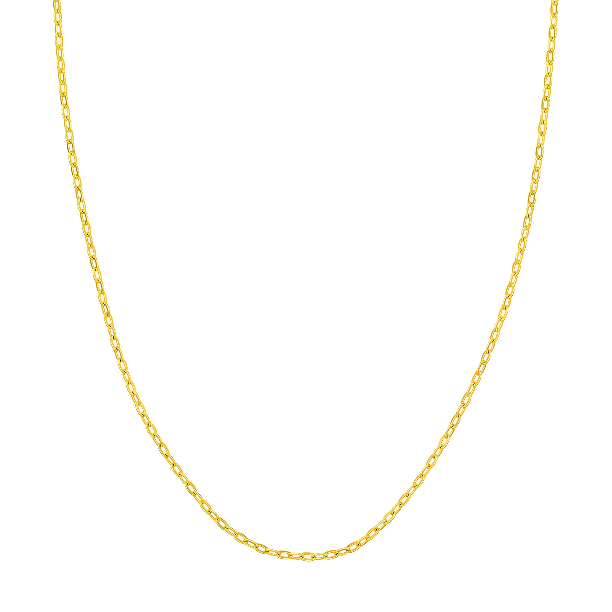 14K Yellow Gold 2.30mm Brill Forzentina Chain