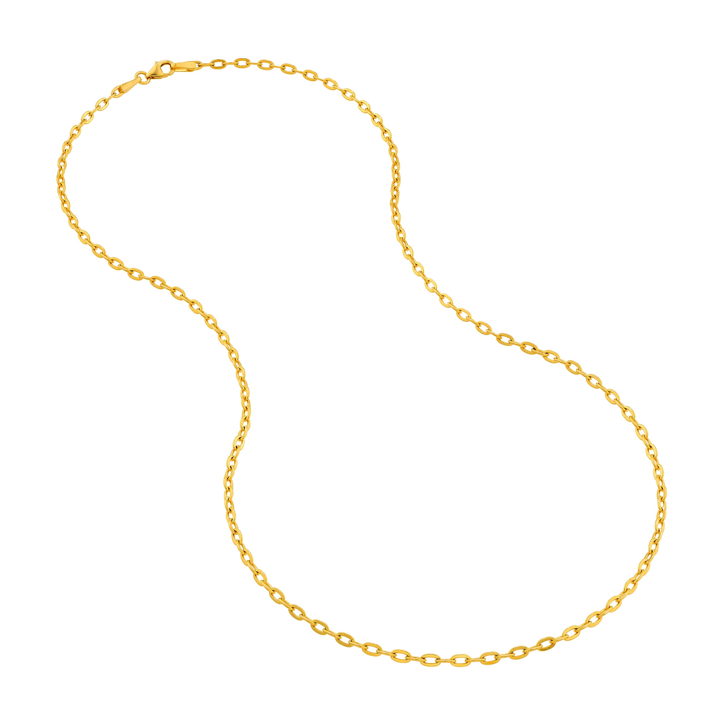 14K Yellow Gold 2.30mm Brill Forzentina Chain